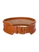 Alexander McQueen Wide Leather Waist Belt