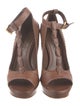 Alexander McQueen Leather T-Strap Pumps