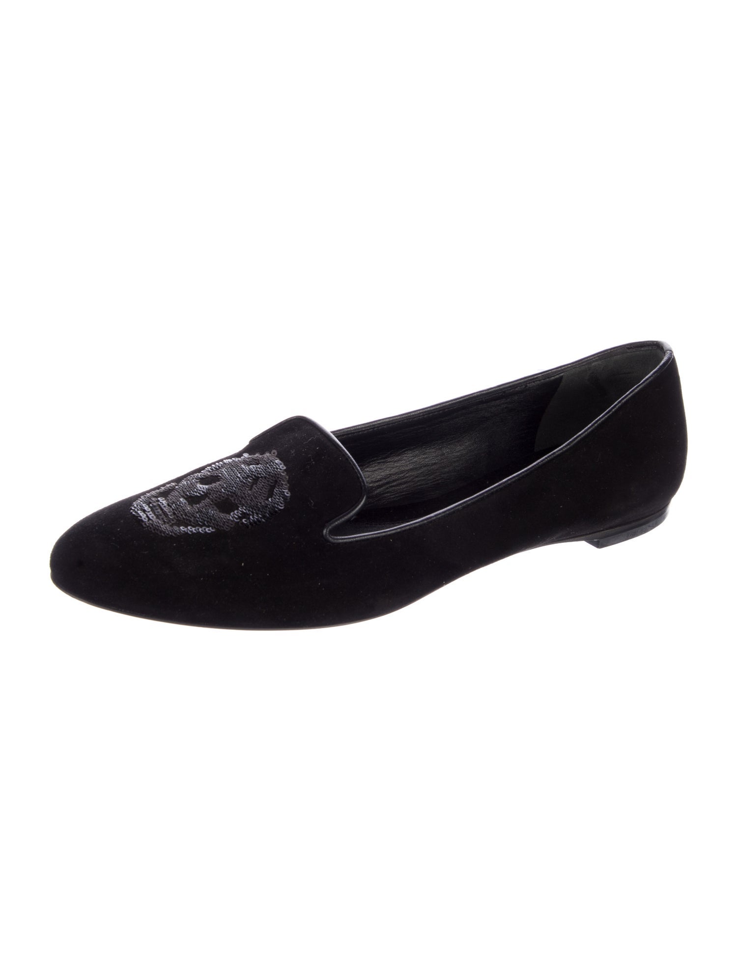 Alexander McQueen Skull Suede Loafers
