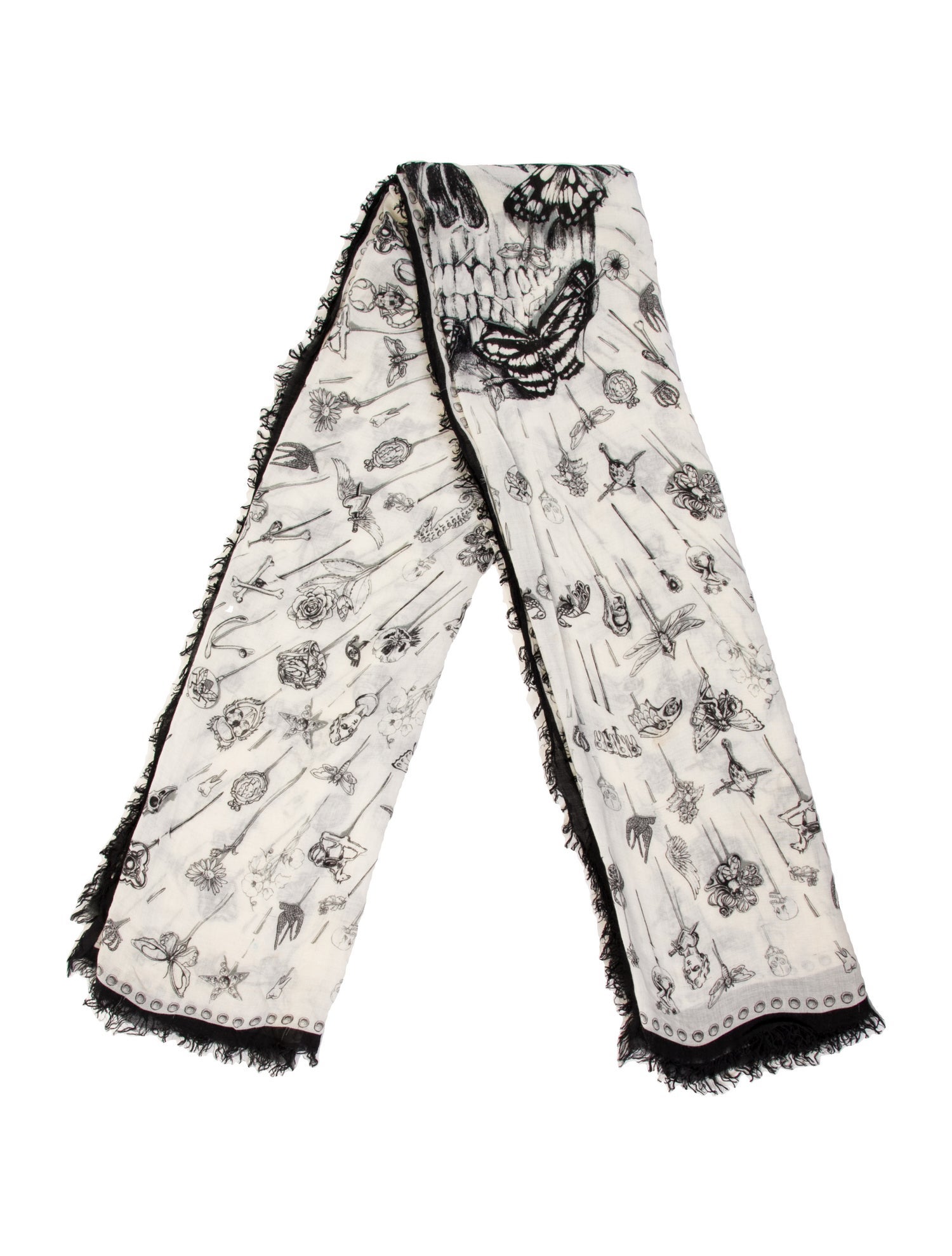 Alexander McQueen Skull Printed Scarf