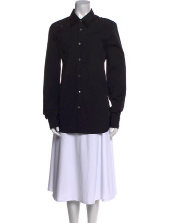 Alexander McQueen Long Sleeve Button-Up Top