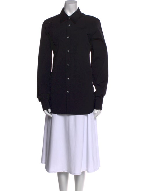 Alexander McQueen Long Sleeve Button-Up Top