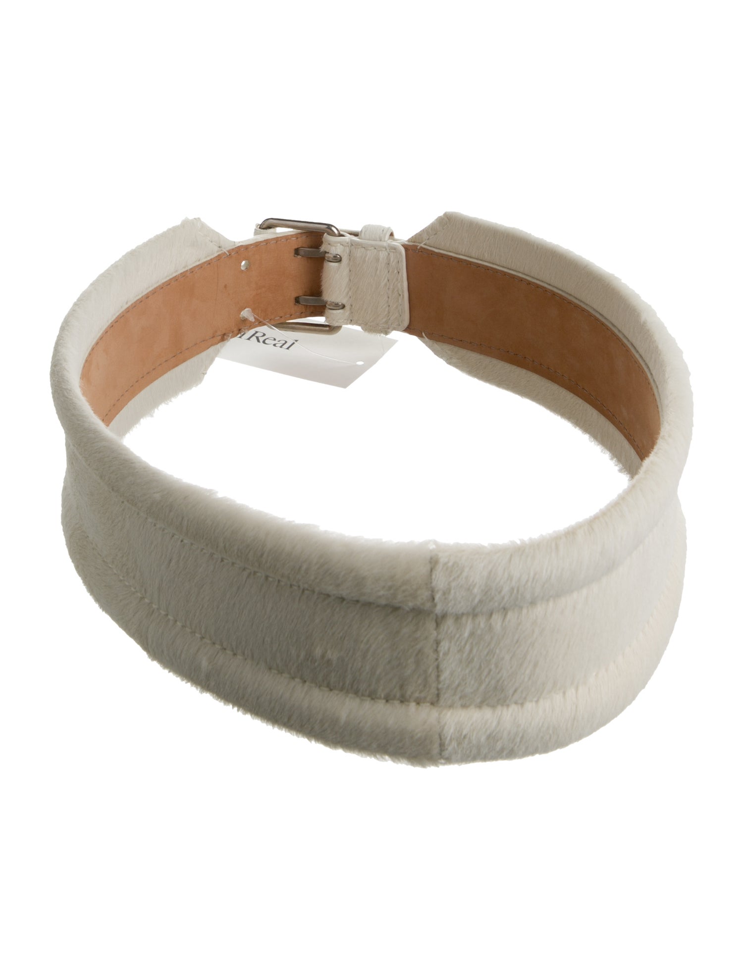Alexander McQueen Wide Ponyhair Waist Belt