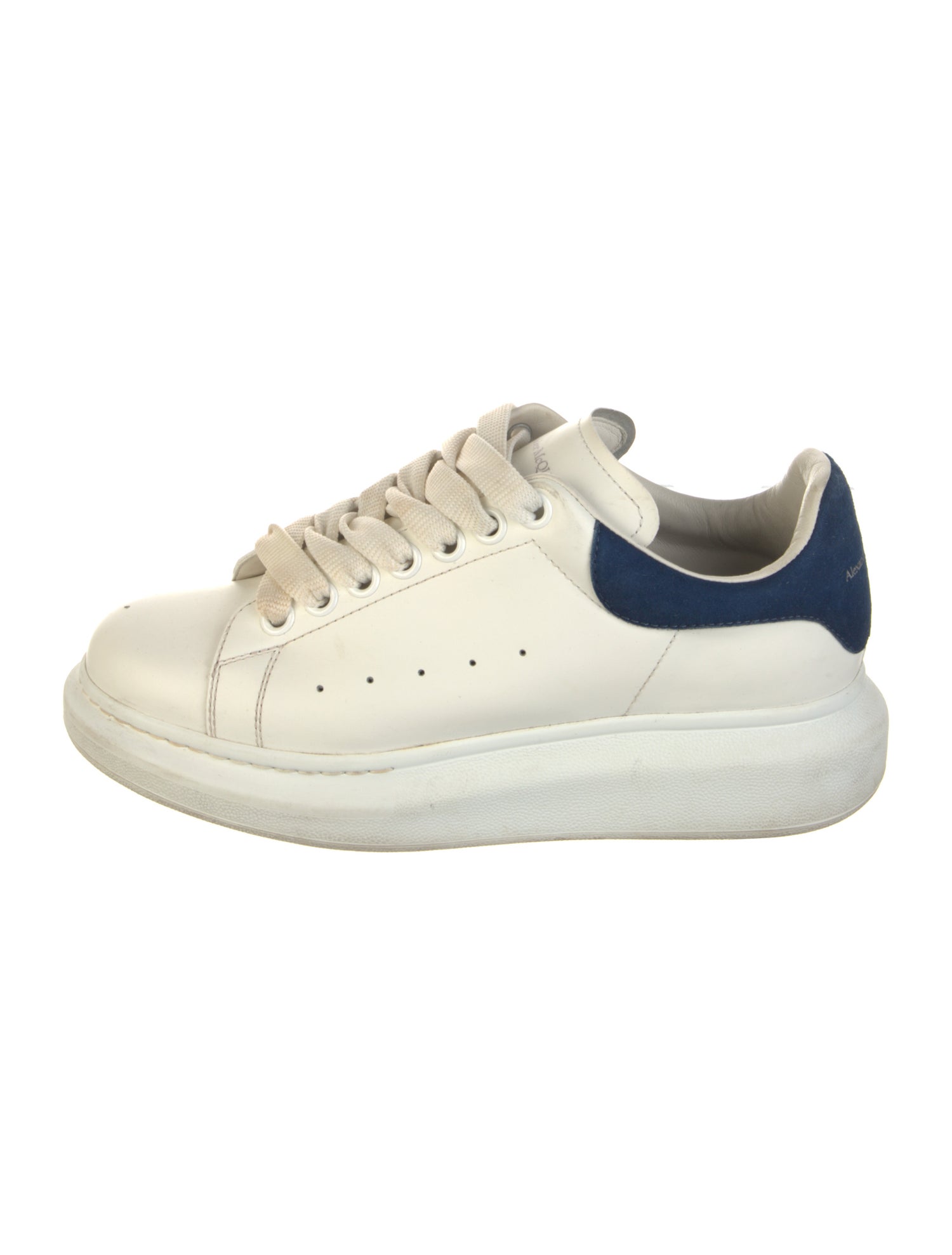 Alexander McQueen Leather Colorblock Pattern Sneakers