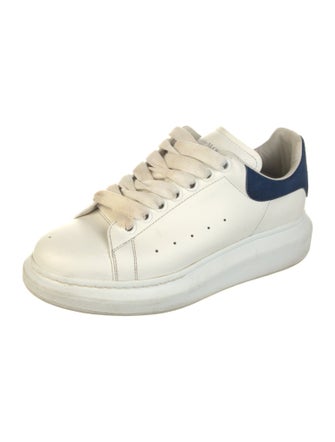 Alexander McQueen Leather Colorblock Pattern Sneakers
