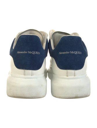 Alexander McQueen Leather Colorblock Pattern Sneakers