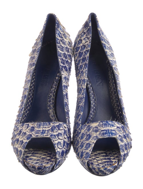 Alexander McQueen Leather Printed Pumps