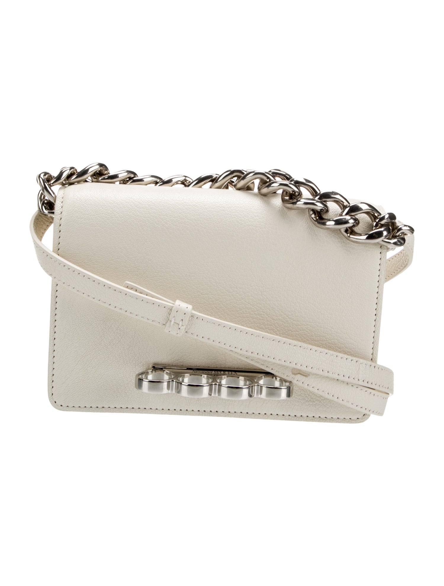 Alexander McQueen Leather Four Ring Crossbody