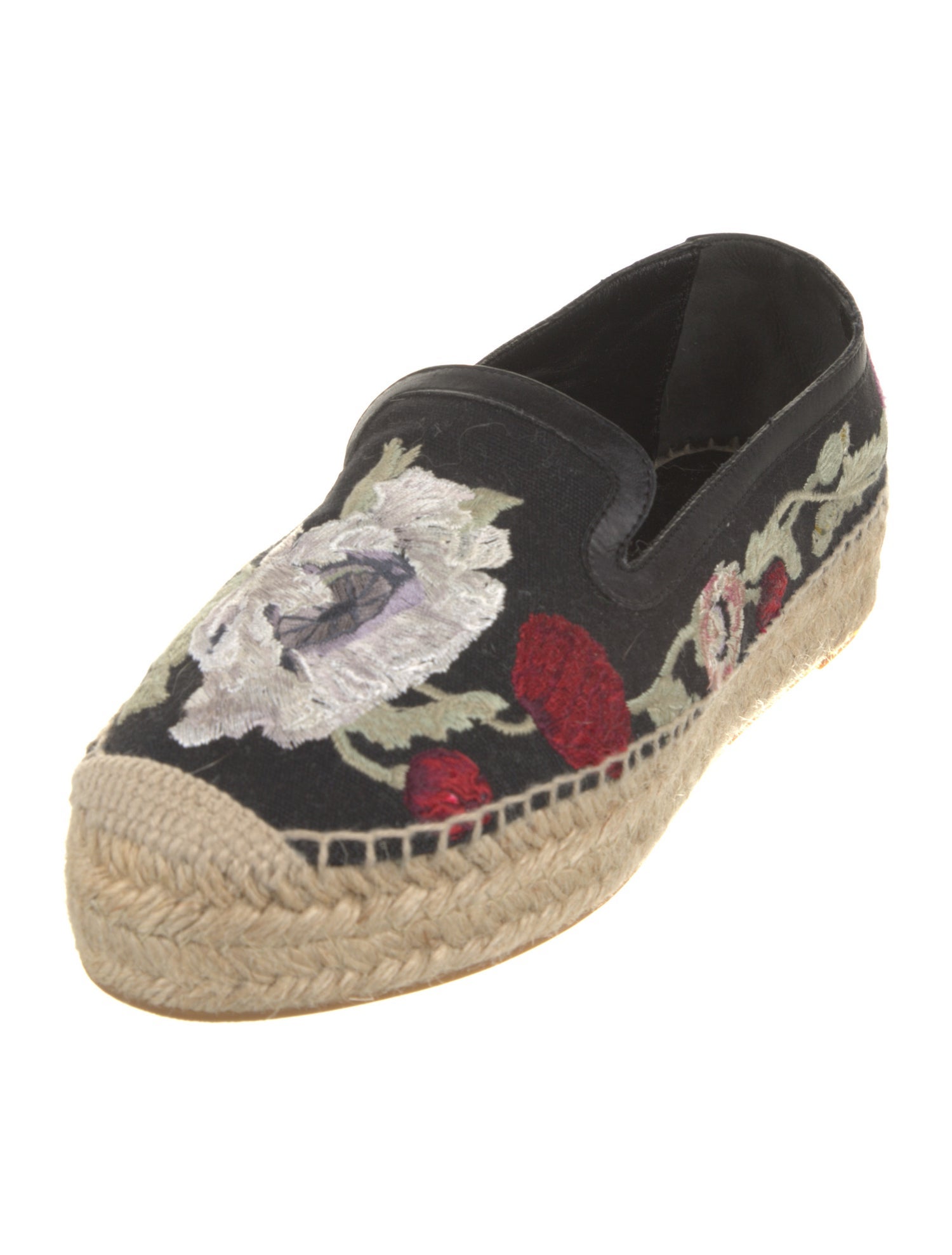 Alexander McQueen Canvas Floral Print Espadrilles