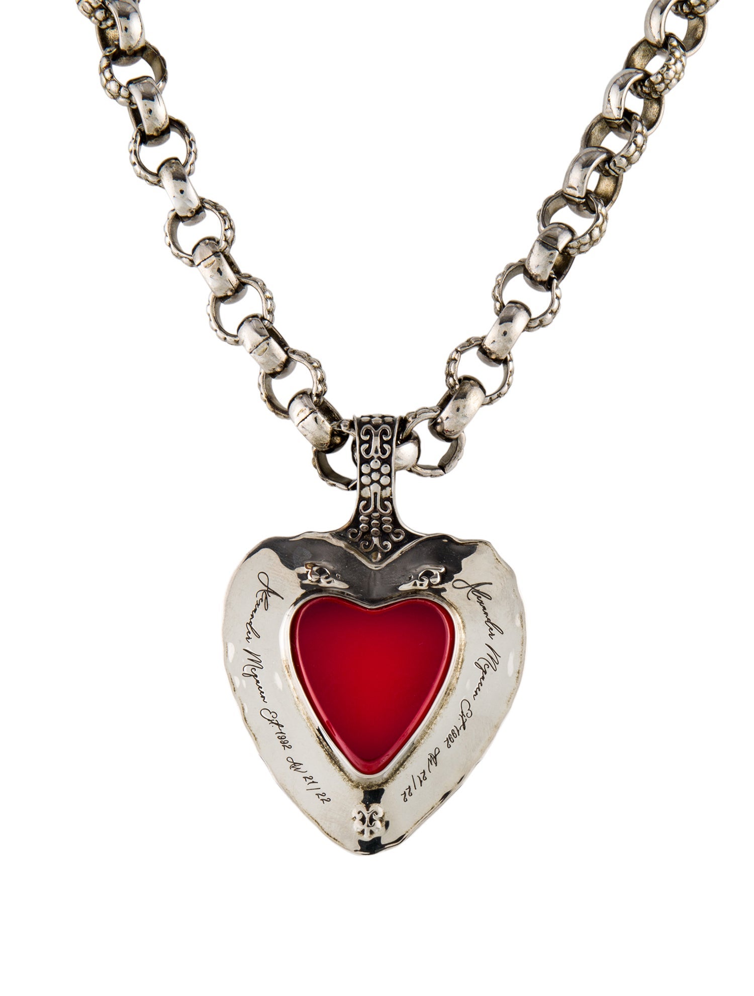 Alexander McQueen Heart Pendant Necklace