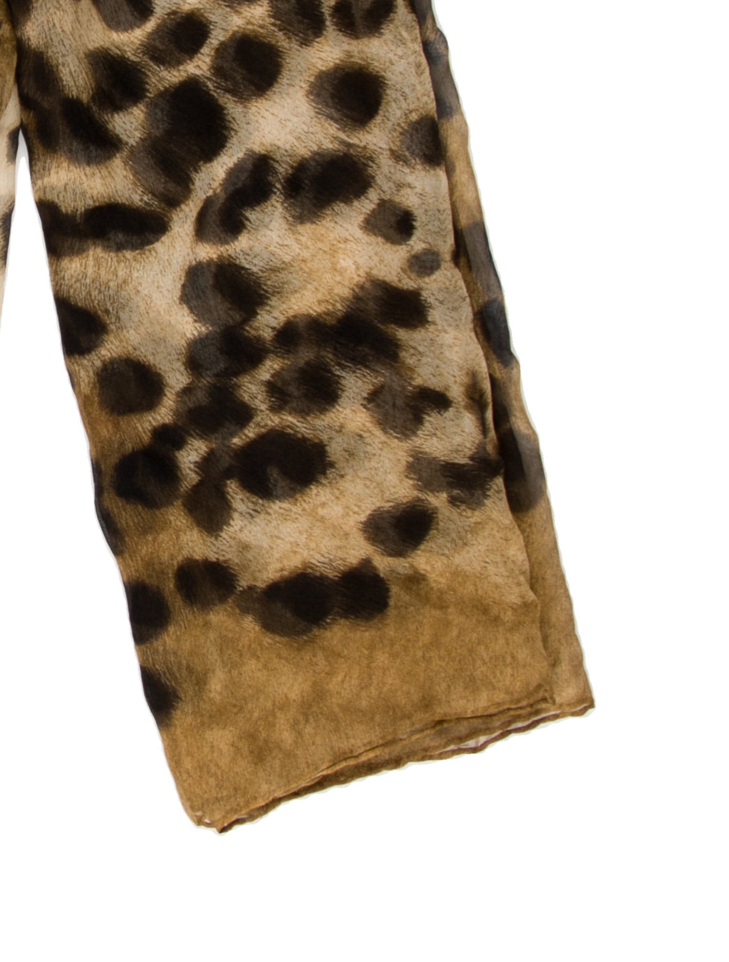 Alexander McQueen Silk Animal Print Scarf