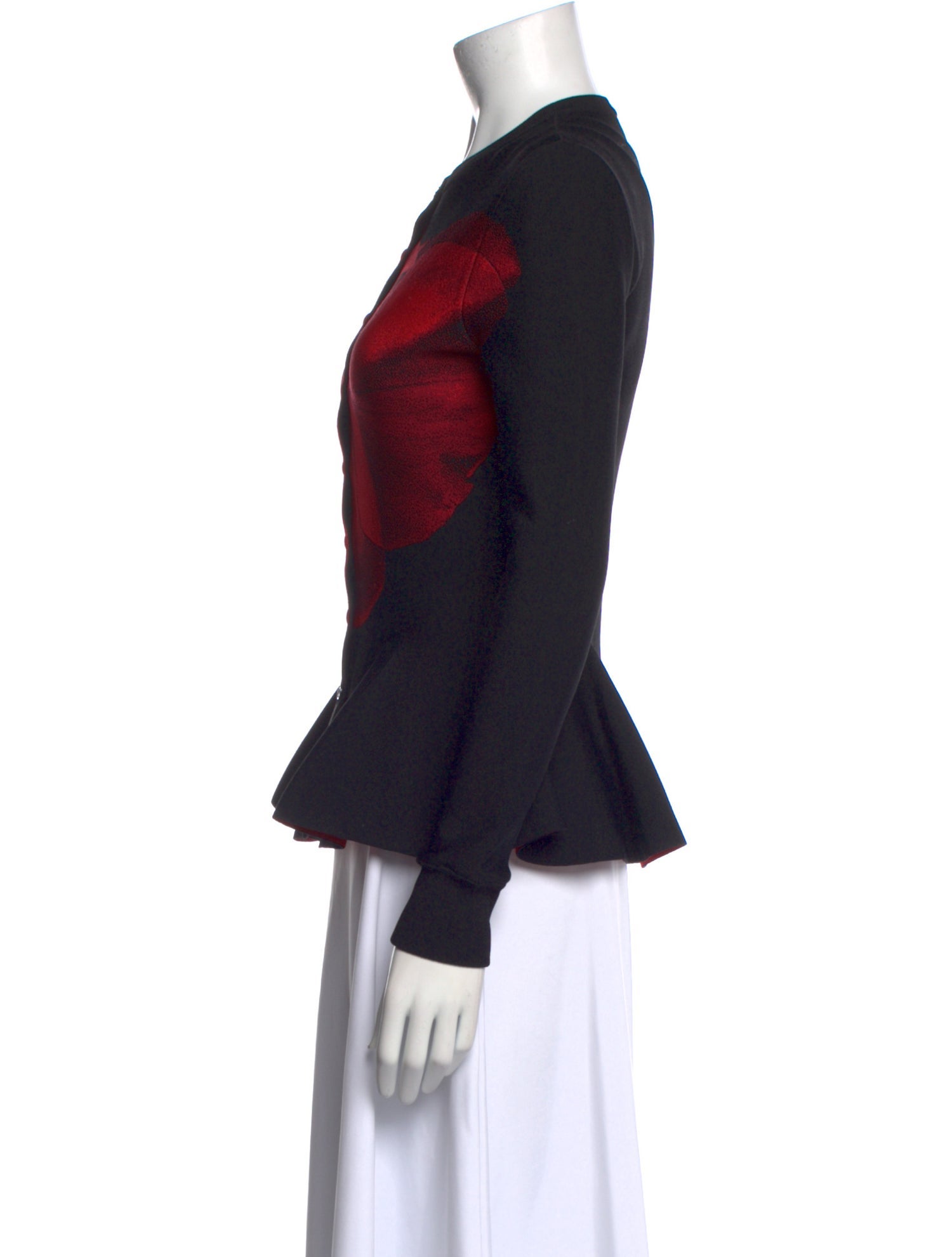 Alexander McQueen Printed Crew Neck Top