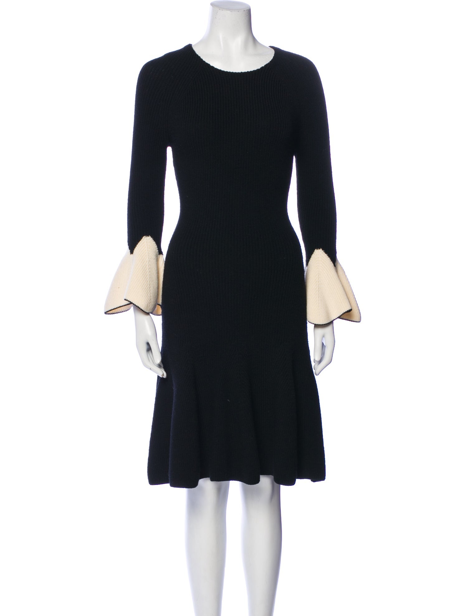 Alexander McQueen Wool Knee-Length Dress