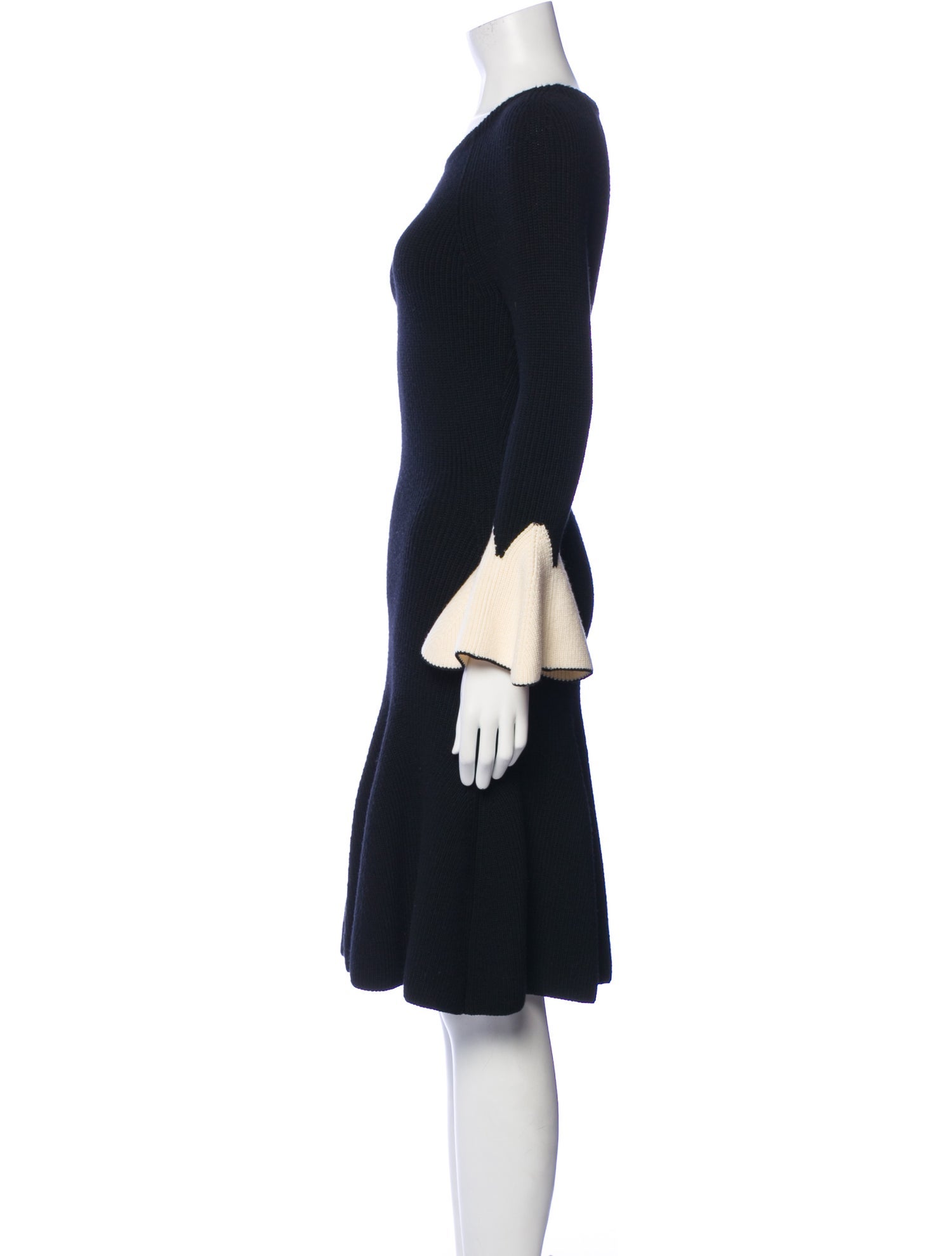 Alexander McQueen Wool Knee-Length Dress