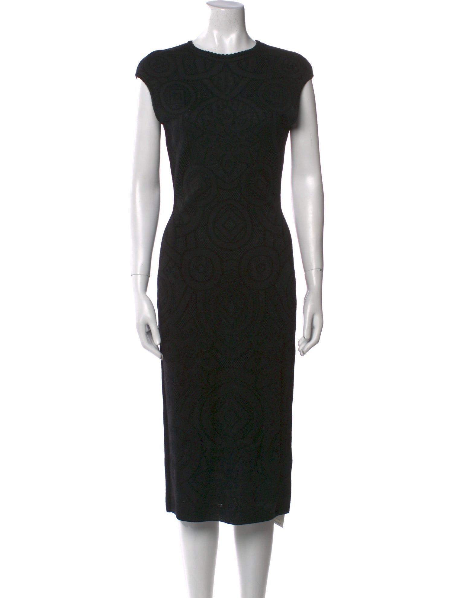 Alexander McQueen Wool Midi Length Dress