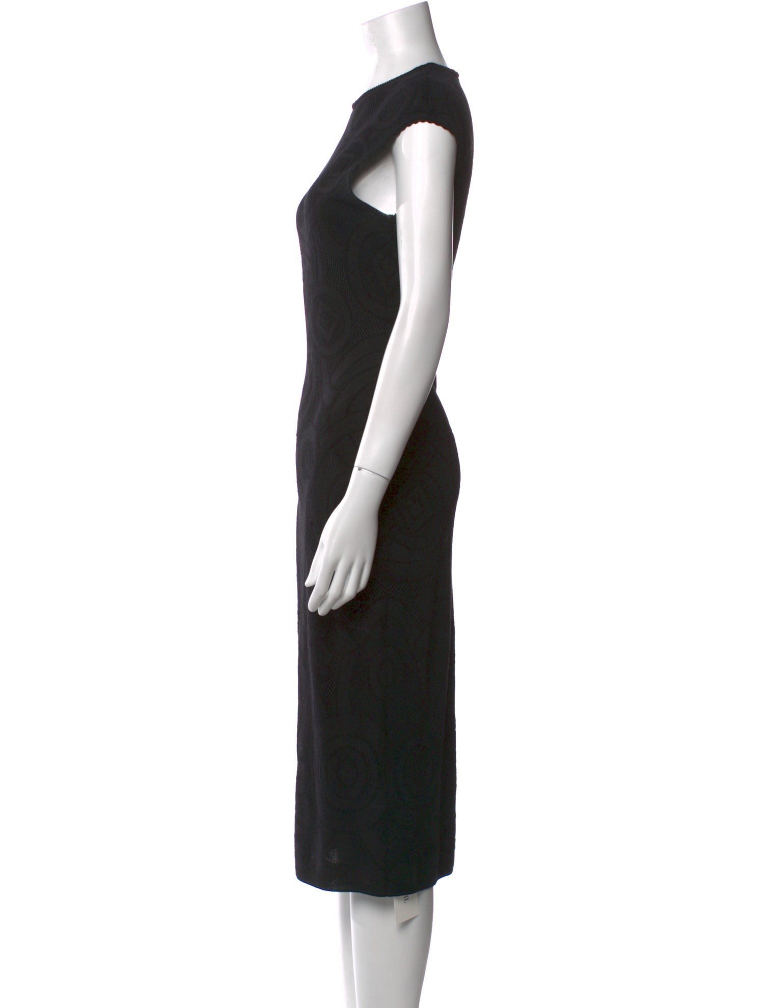 Alexander McQueen Wool Midi Length Dress