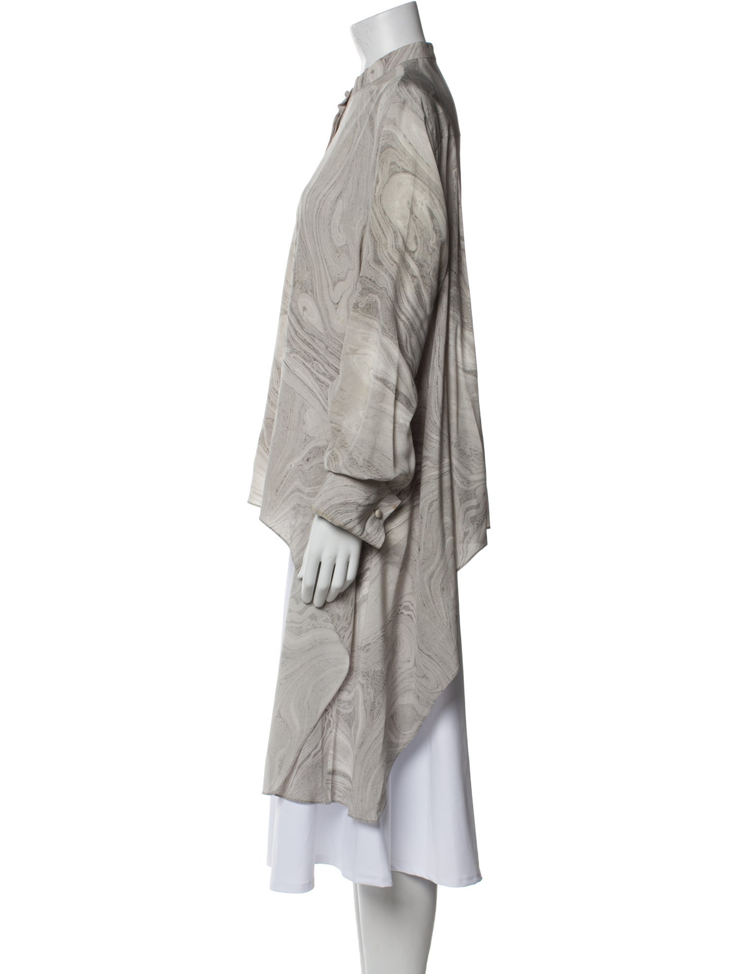 Alexander McQueen Silk Printed Tunic