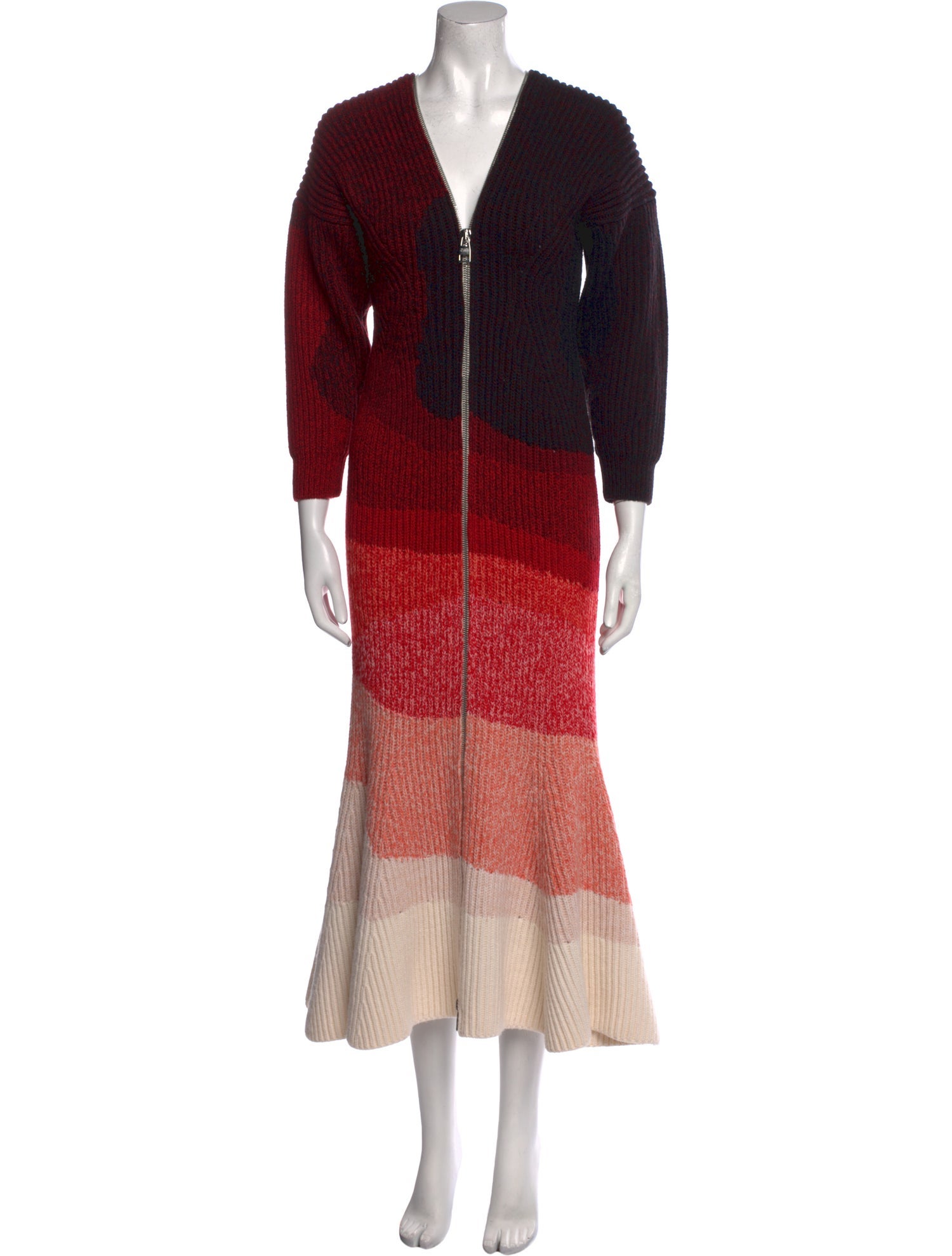 Alexander McQueen Wool Long Dress