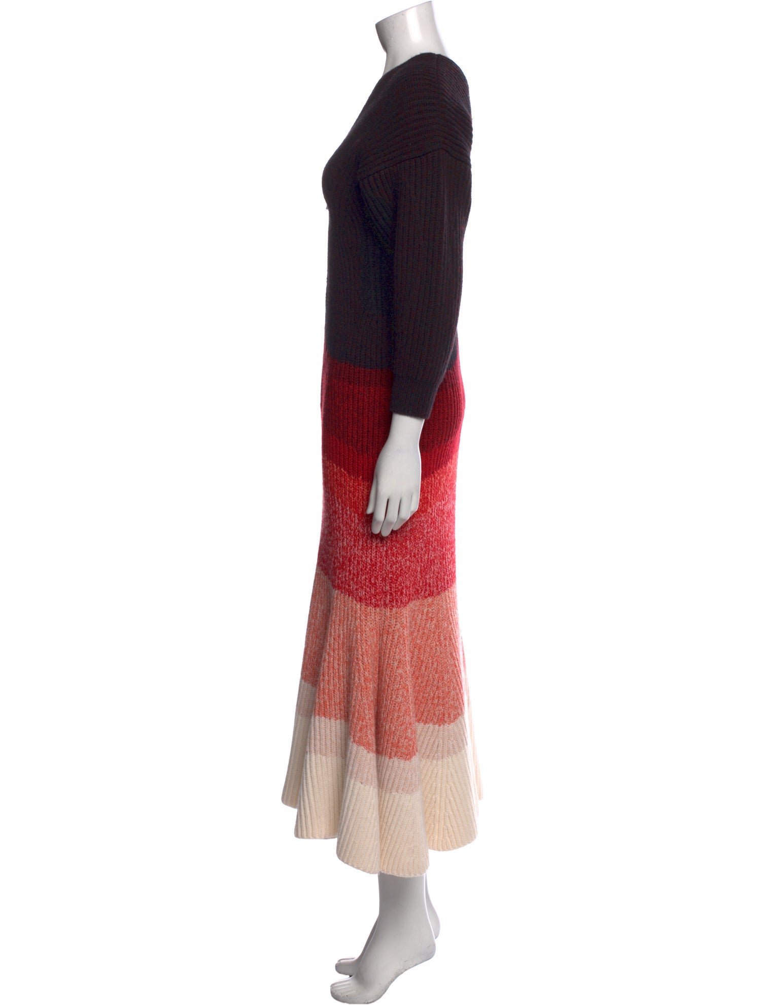 Alexander McQueen Wool Long Dress