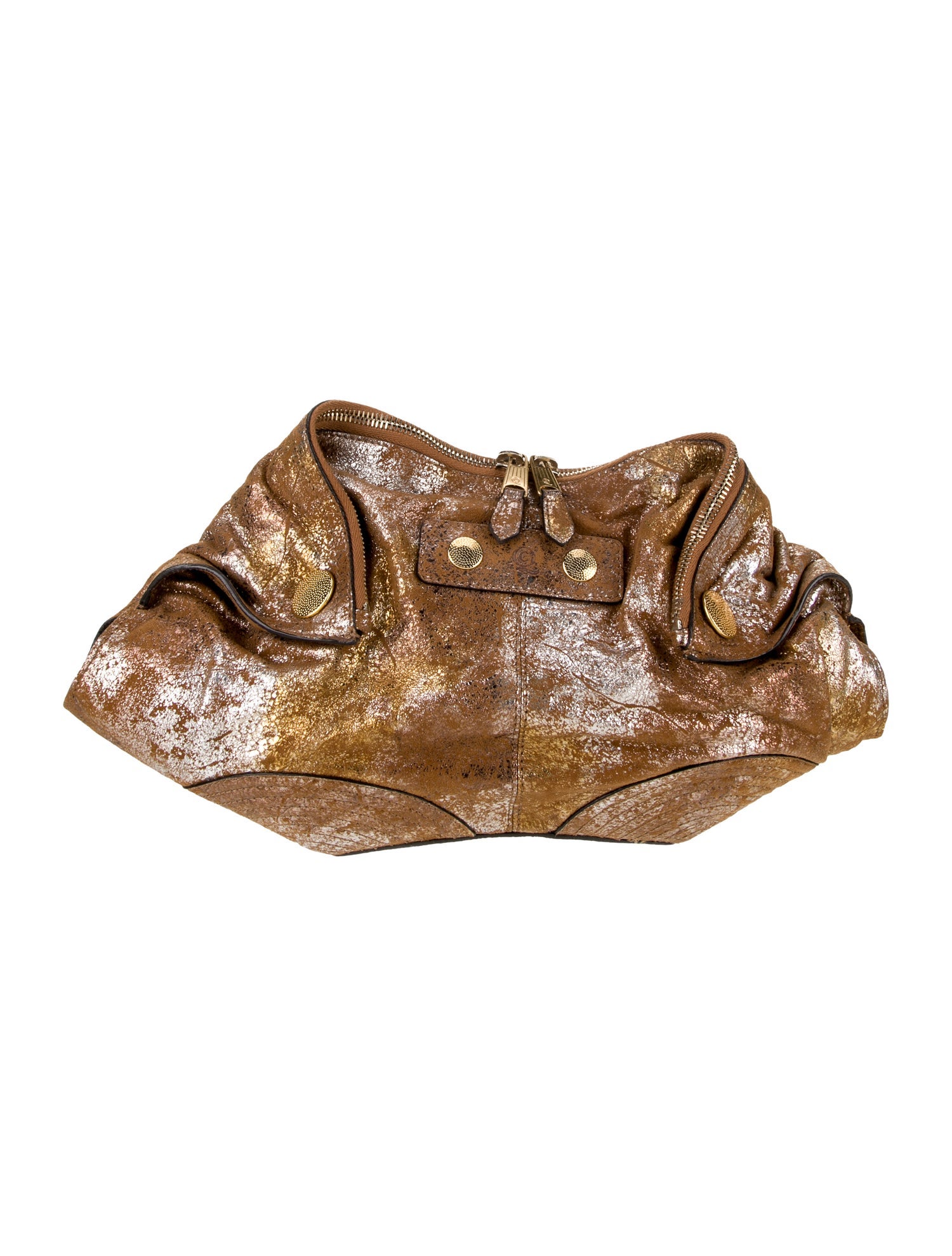 Alexander McQueen Leather Manta Clutch