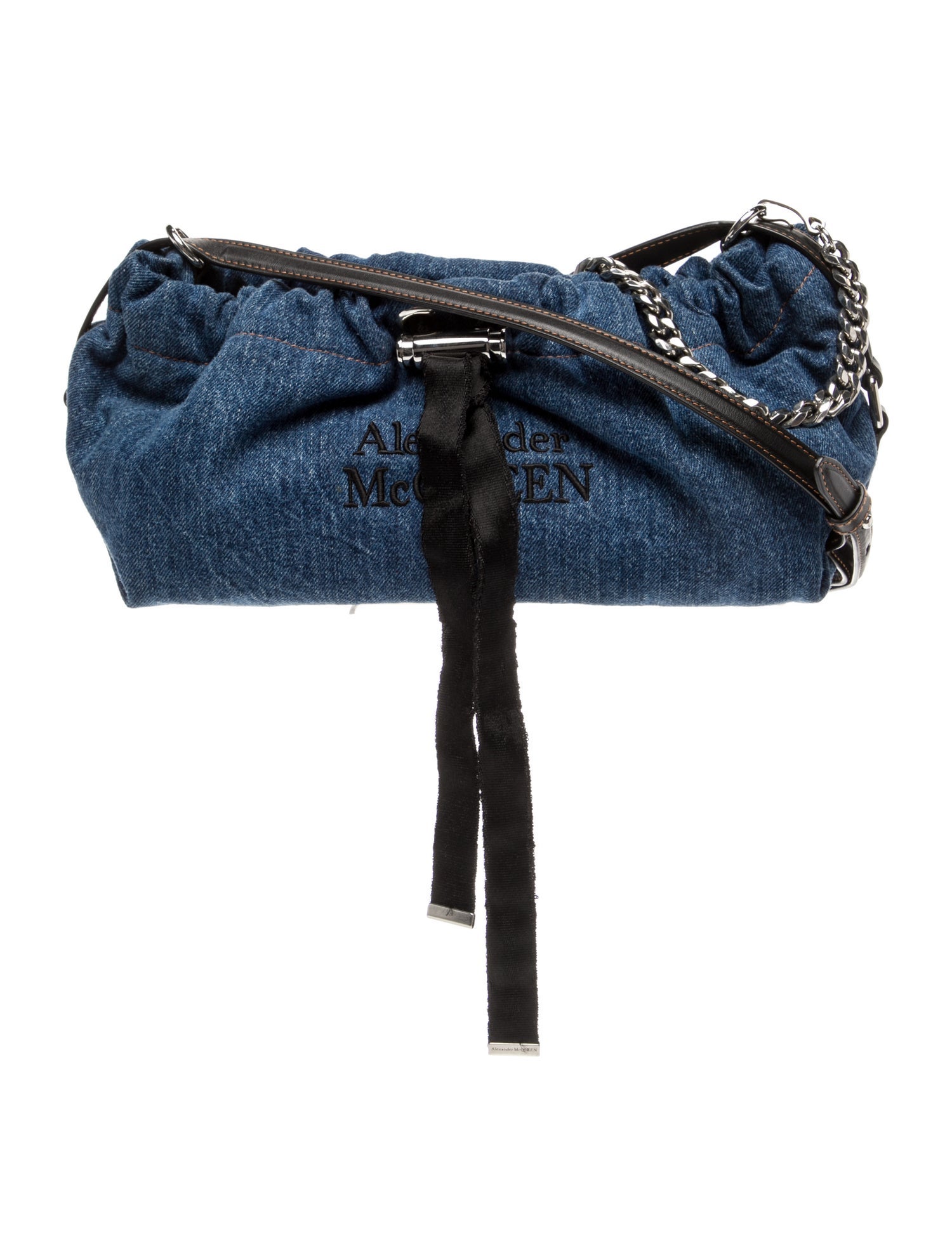 Alexander McQueen Denim Evening Bag