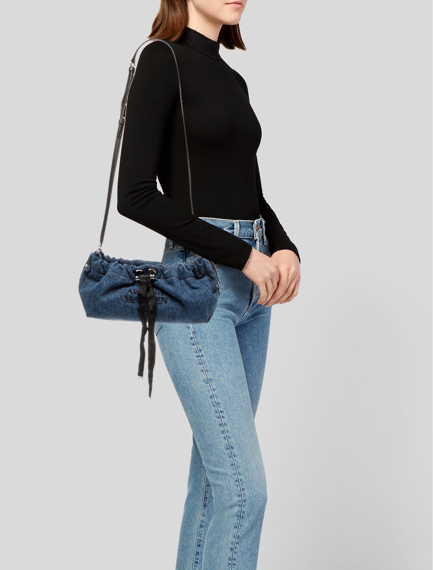 Alexander McQueen Denim Evening Bag