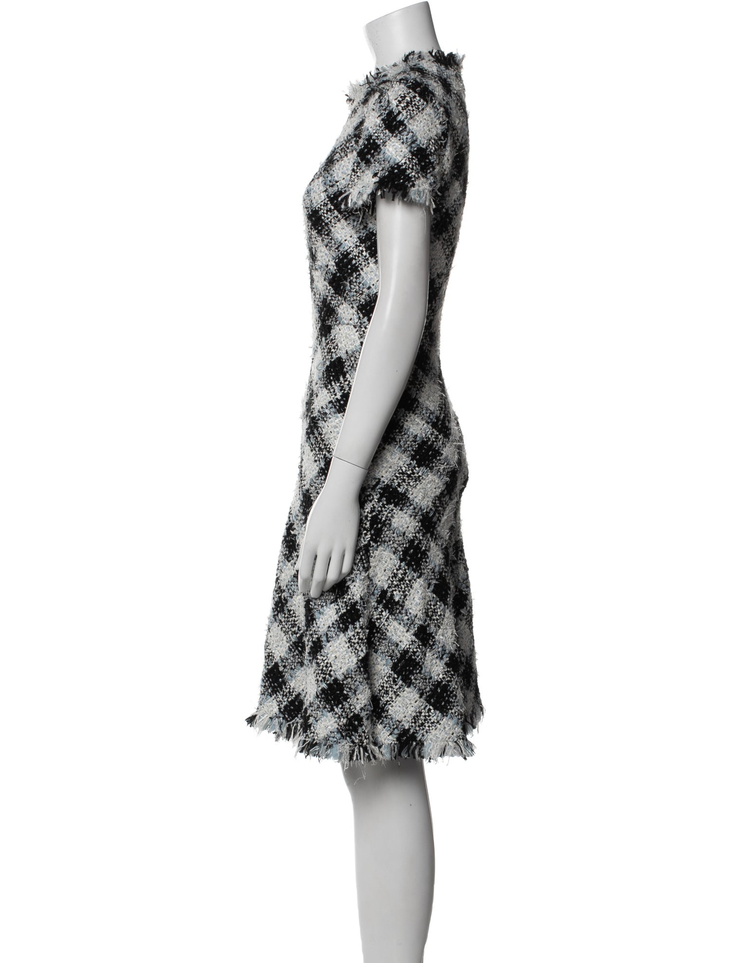 Alexander McQueen Plaid Print Knee-Length Dress