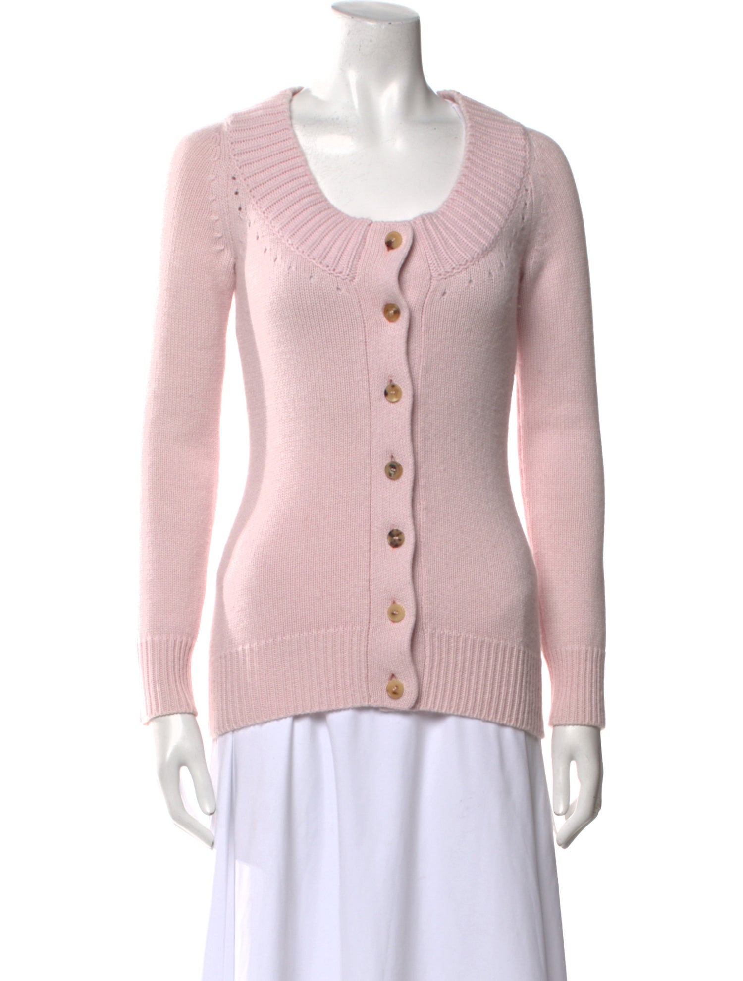 Alexander McQueen Cashmere Scoop Neck Sweater