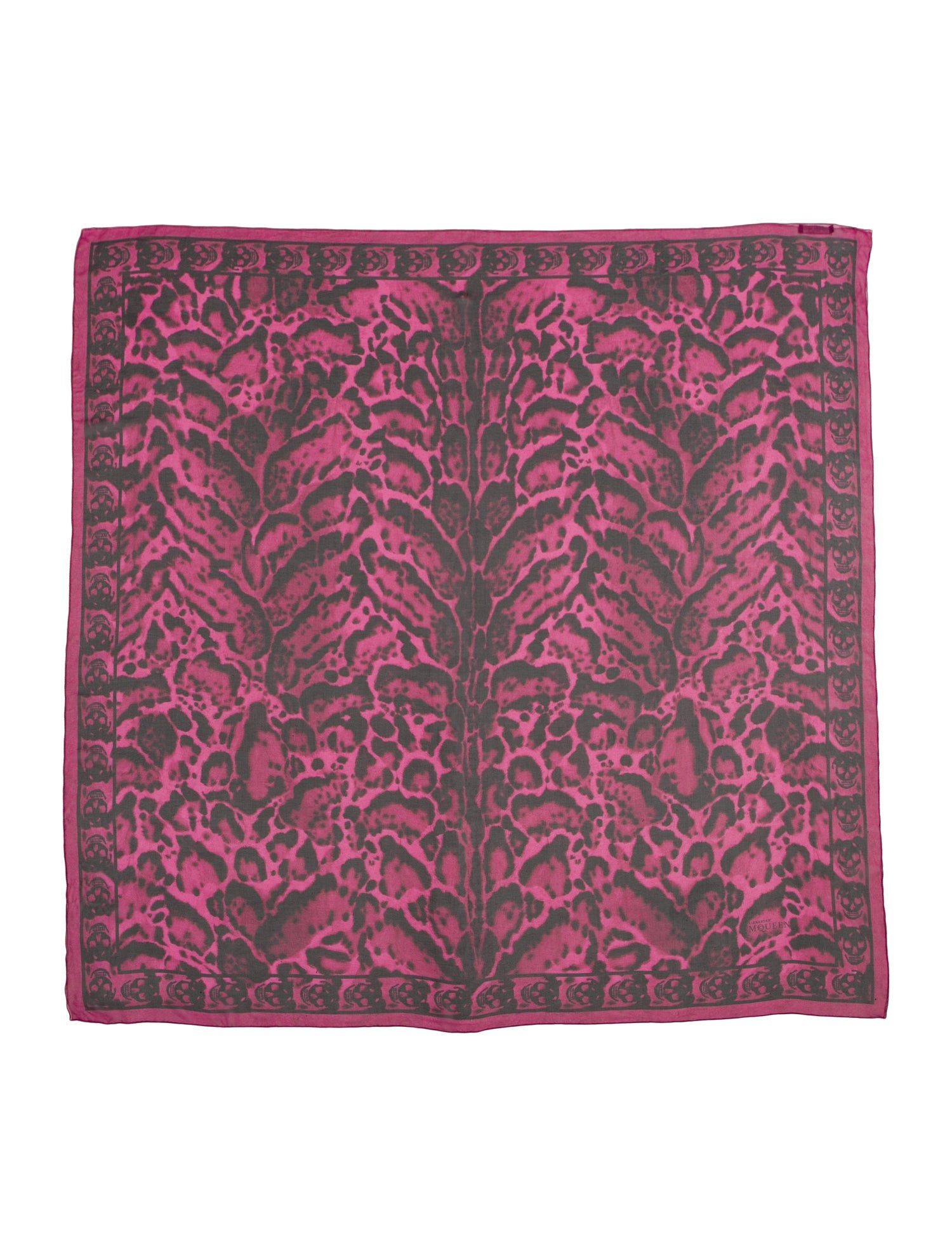 Alexander McQueen Silk Animal Print Scarf