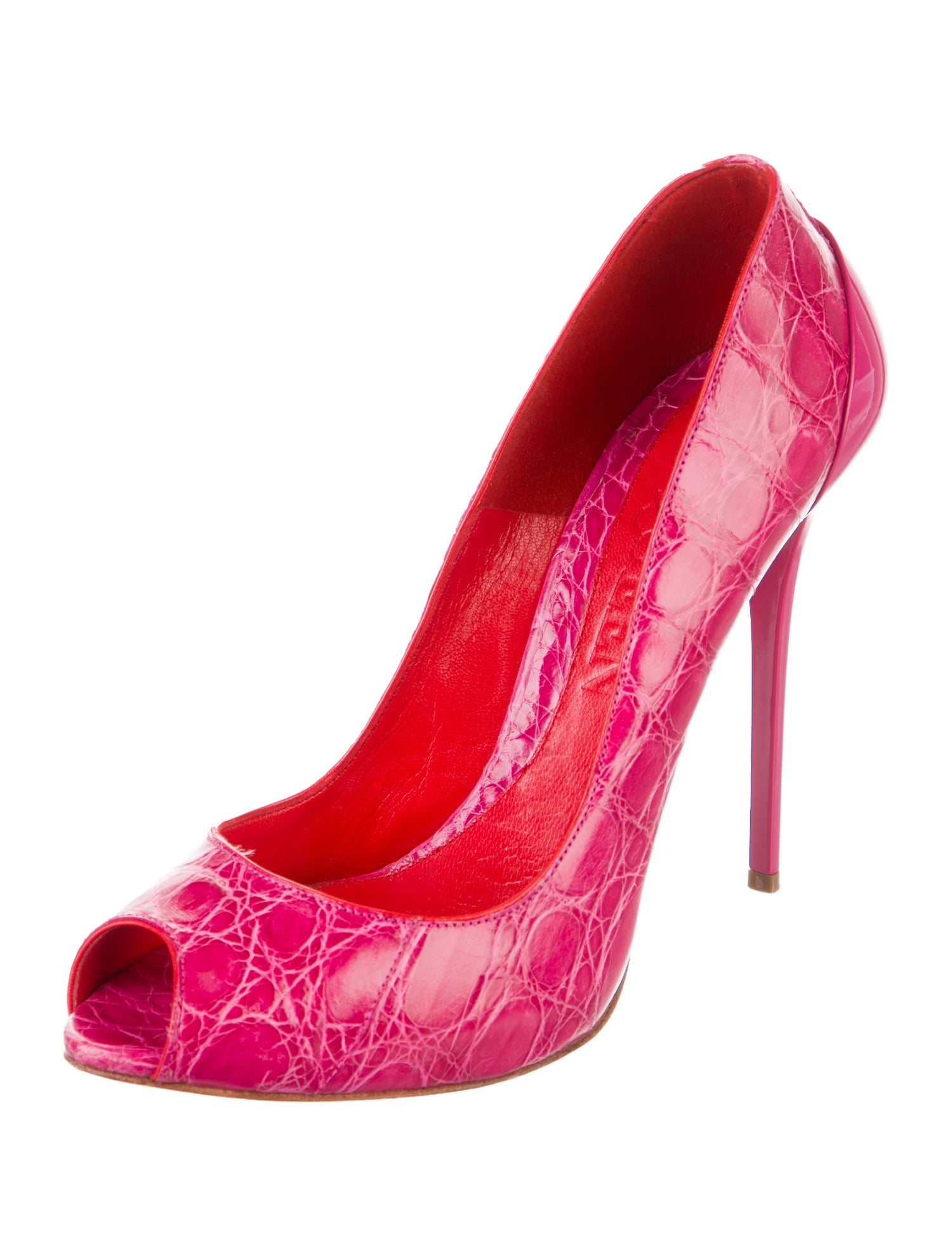 Alexander McQueen Leather Animal Print Pumps