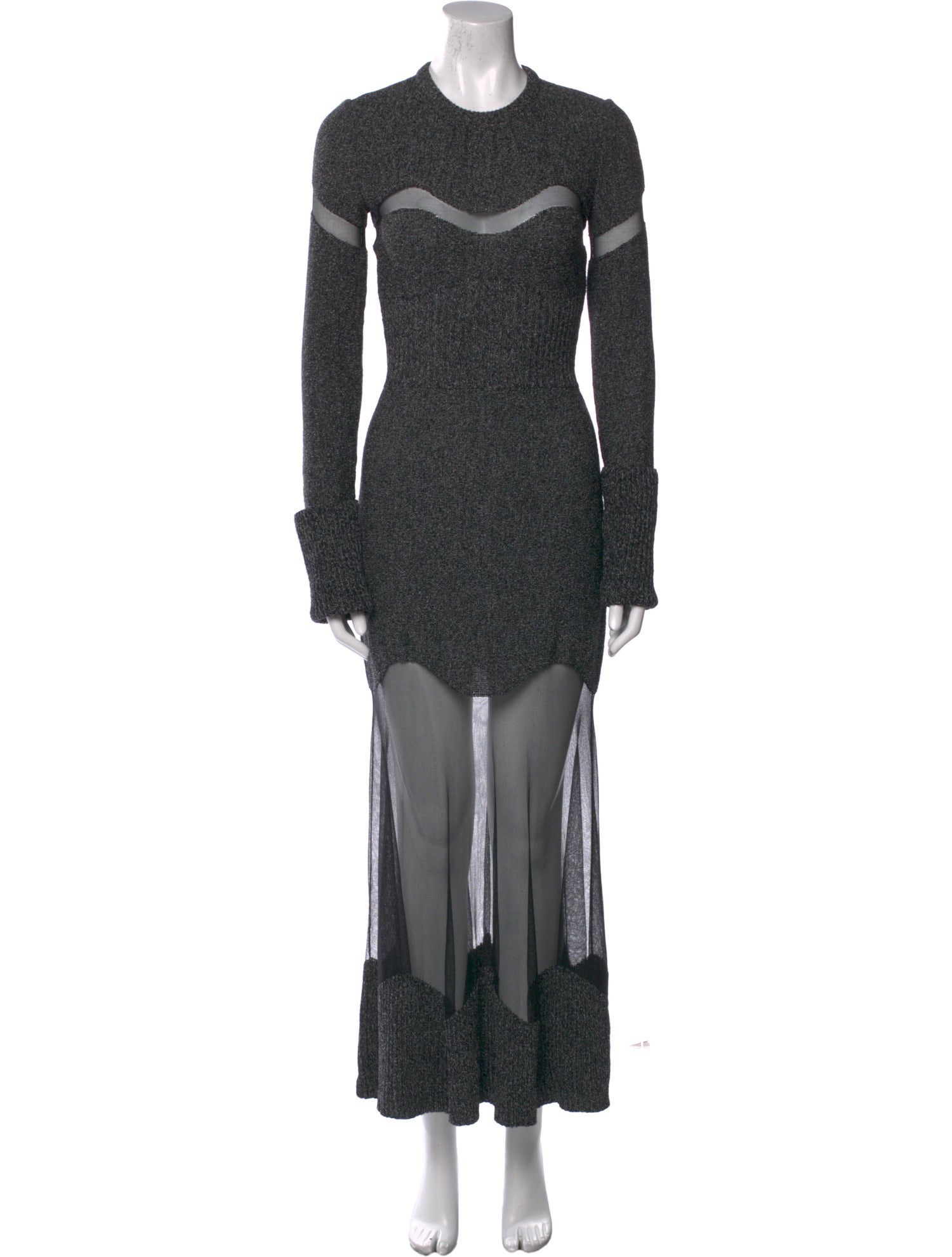 Alexander McQueen Wool Long Dress