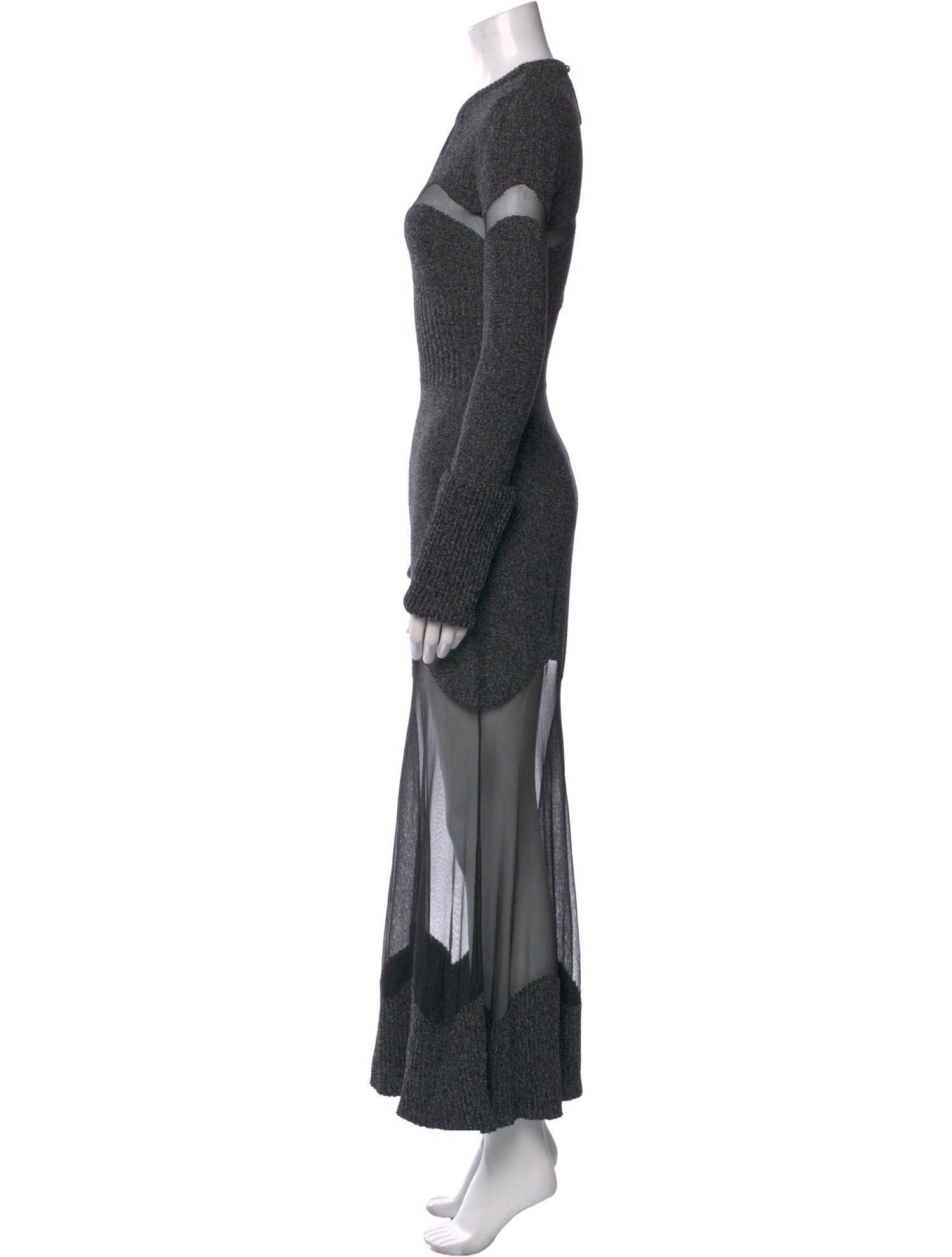 Alexander McQueen Wool Long Dress