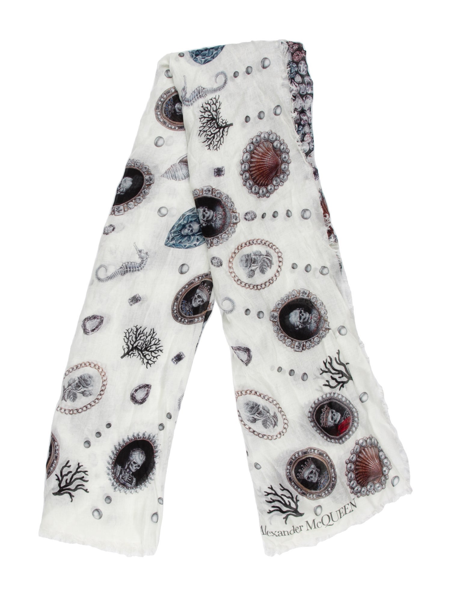 Alexander McQueen Printed Scarf