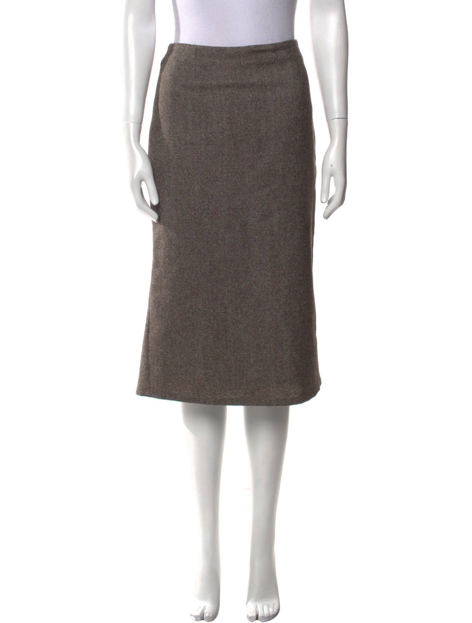 Alexander McQueen Wool Knee-Length Skirt