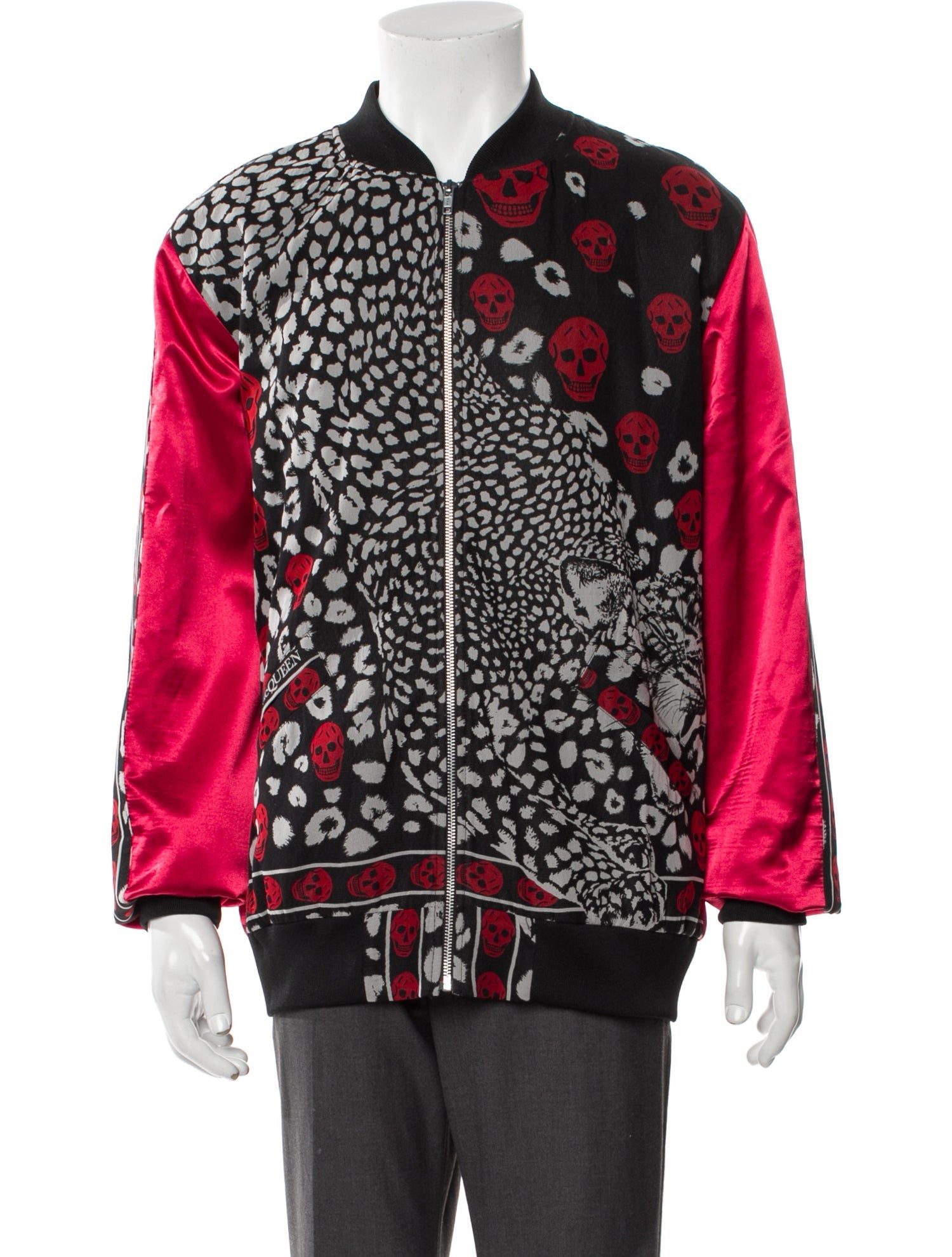 Alexander McQueen Silk Animal Print Jacket