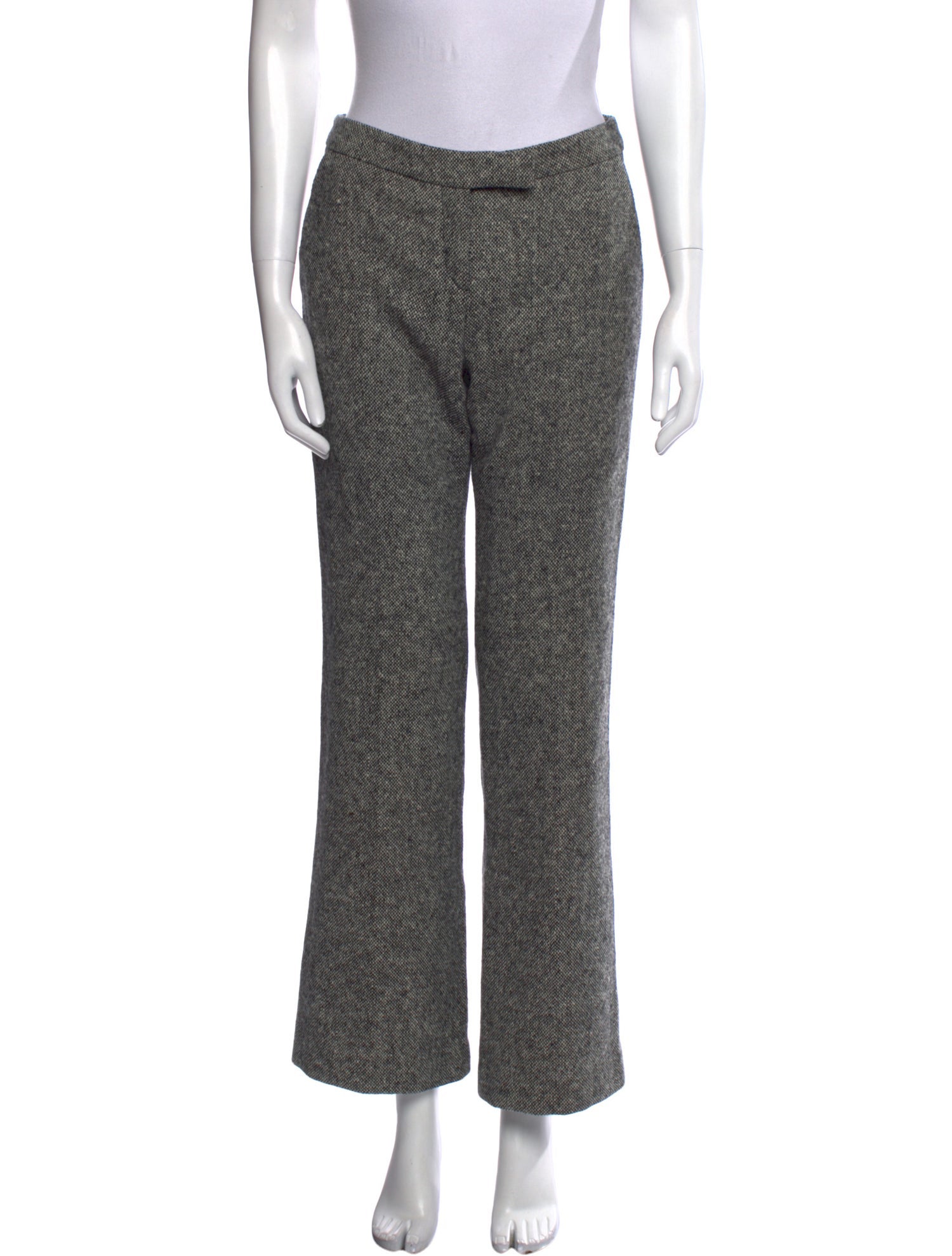 Alexander McQueen Virgin Wool Wide Leg Pants