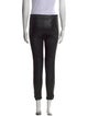 Alexander McQueen Leather Straight Leg Pants
