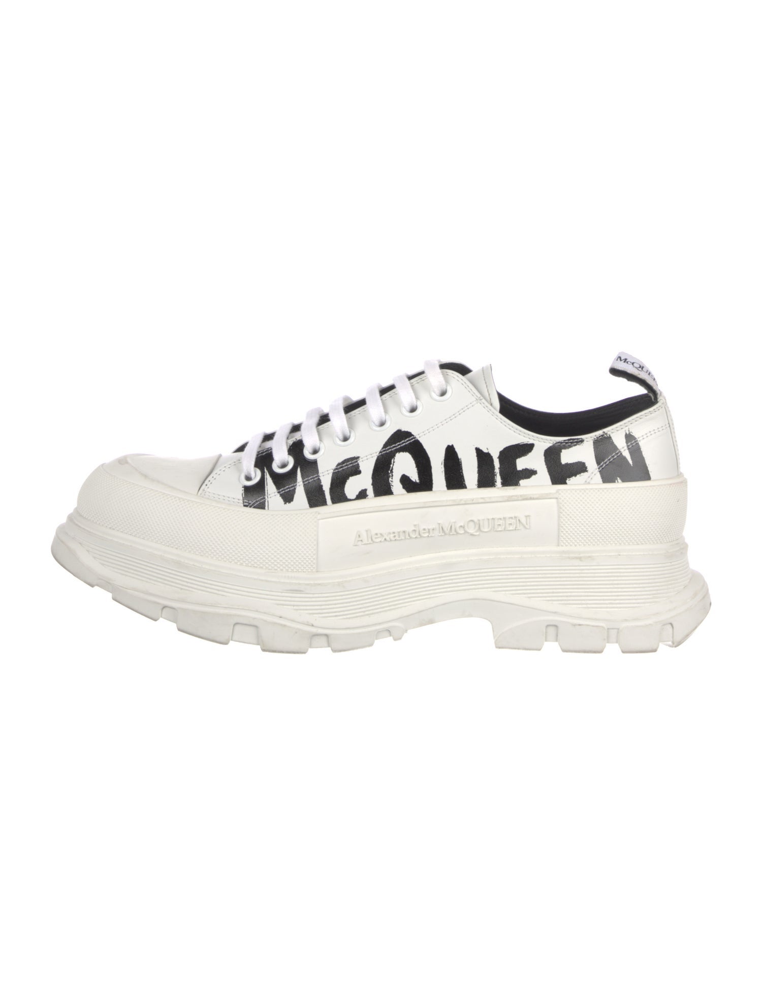 Alexander McQueen Leather Printed Sneakers