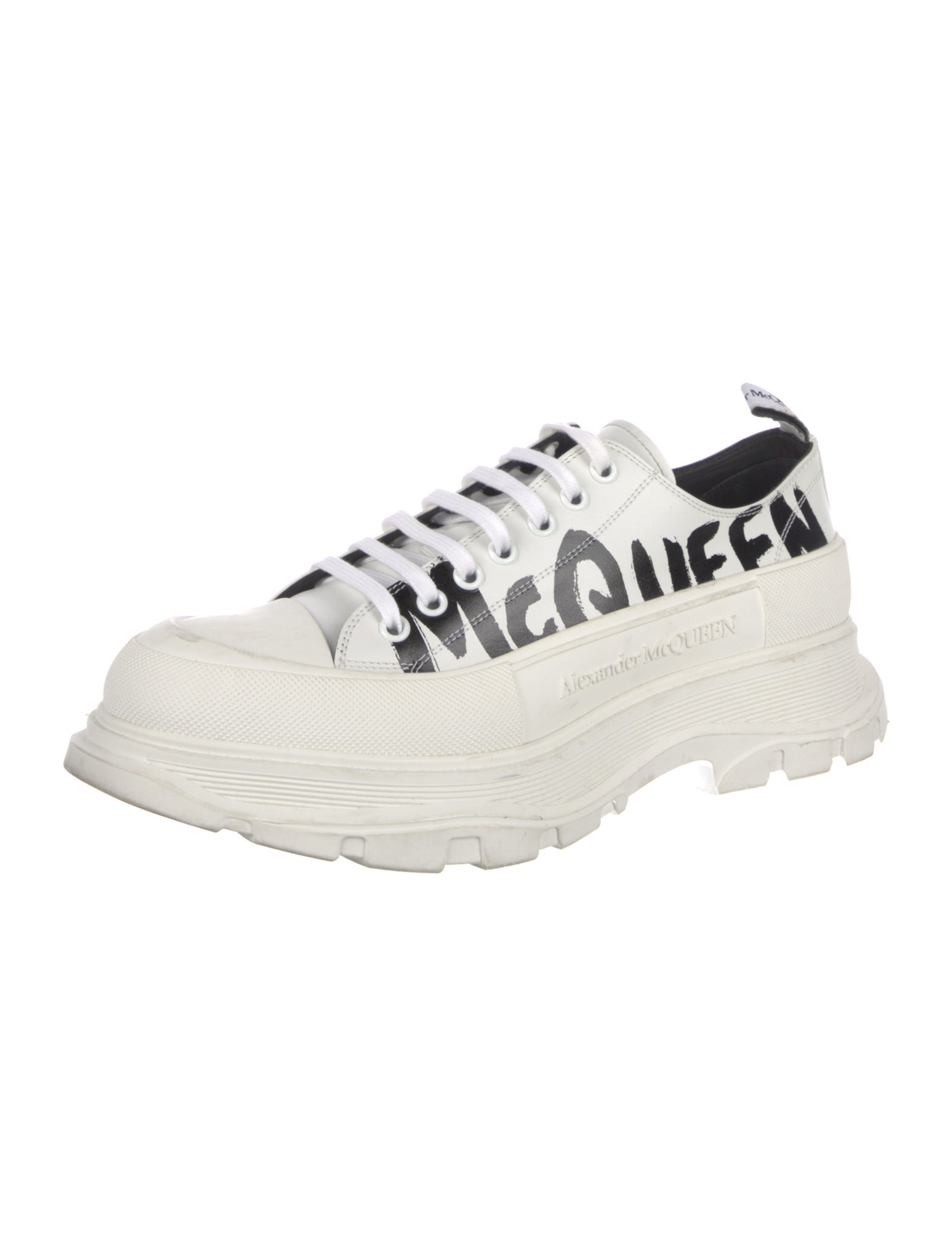 Alexander McQueen Leather Printed Sneakers