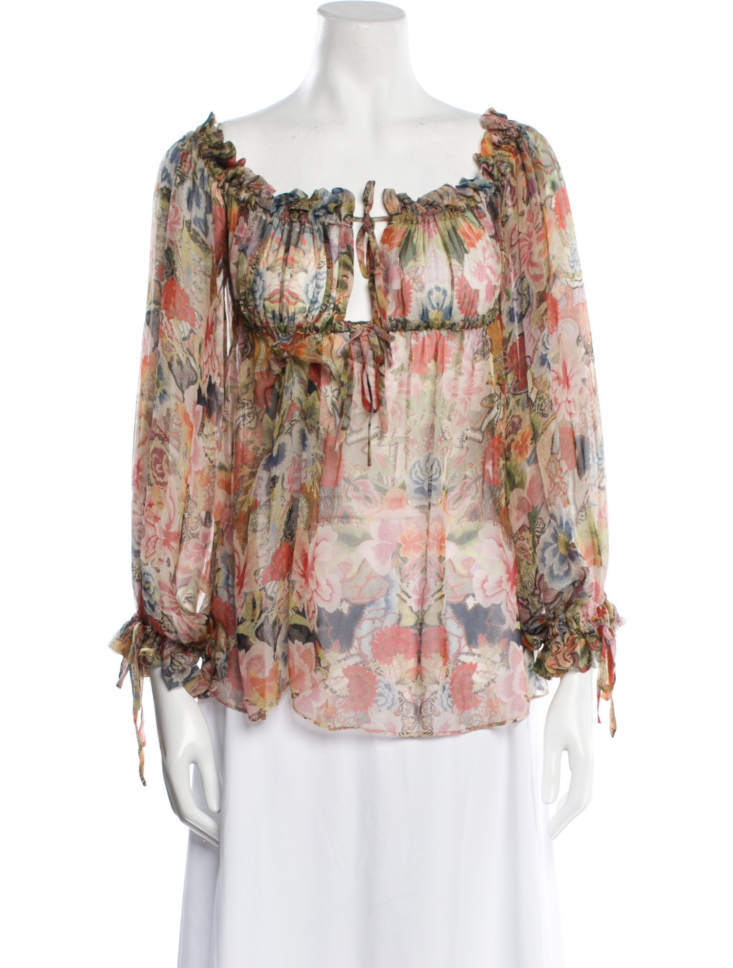 Alexander McQueen 2013 Silk Blouse