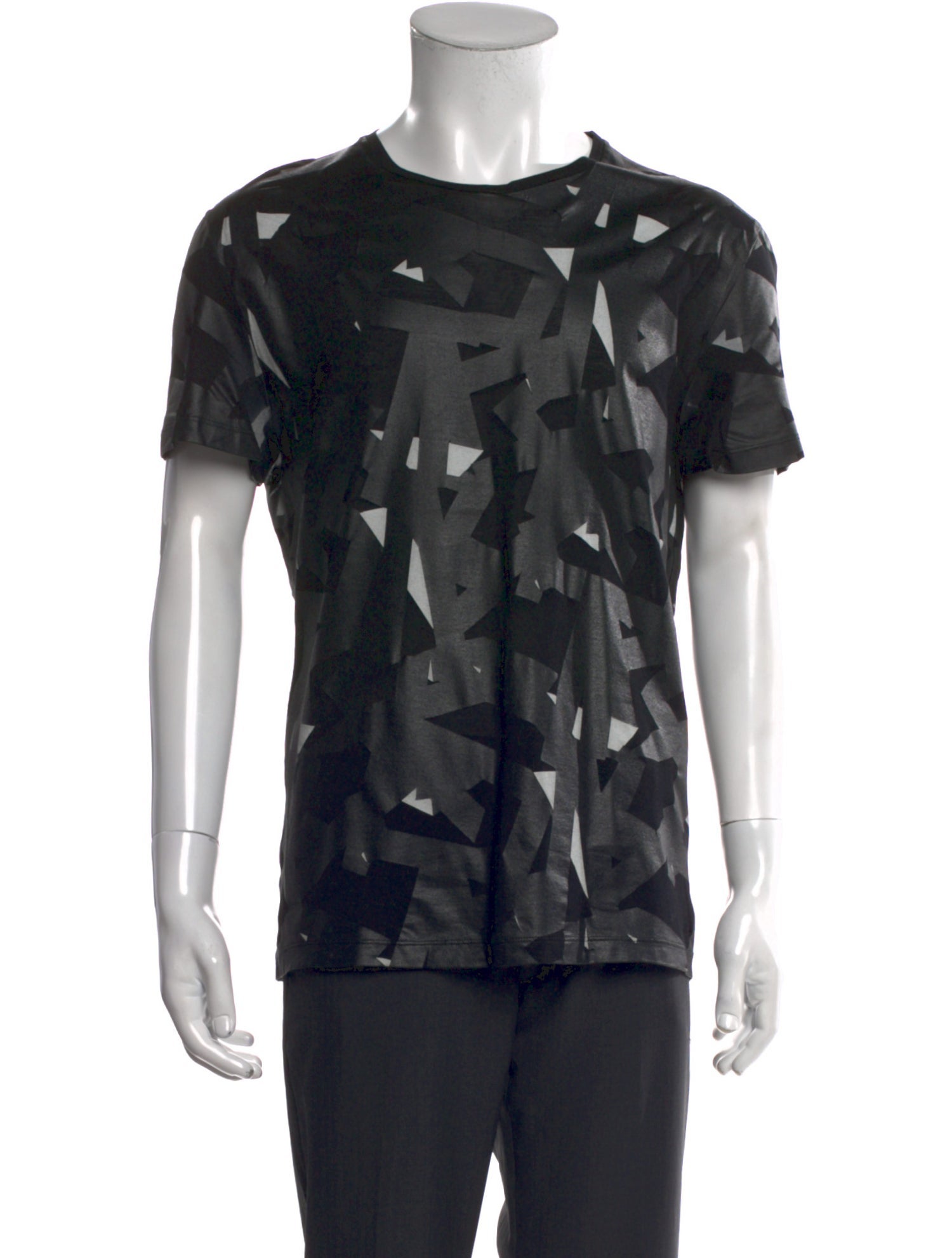 Alexander McQueen Printed Crew Neck T-Shirt