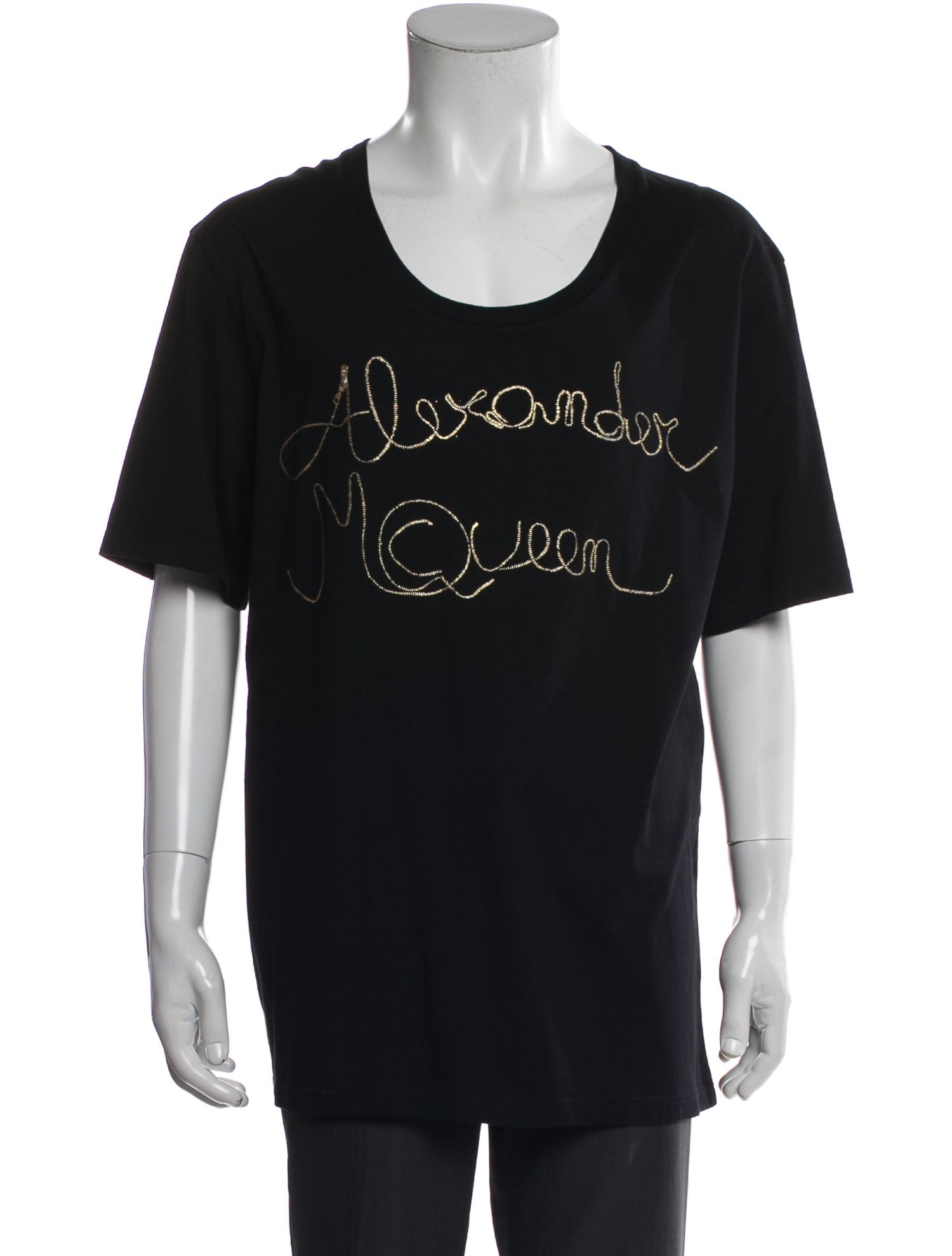 Alexander McQueen Graphic Print Scoop Neck T-Shirt