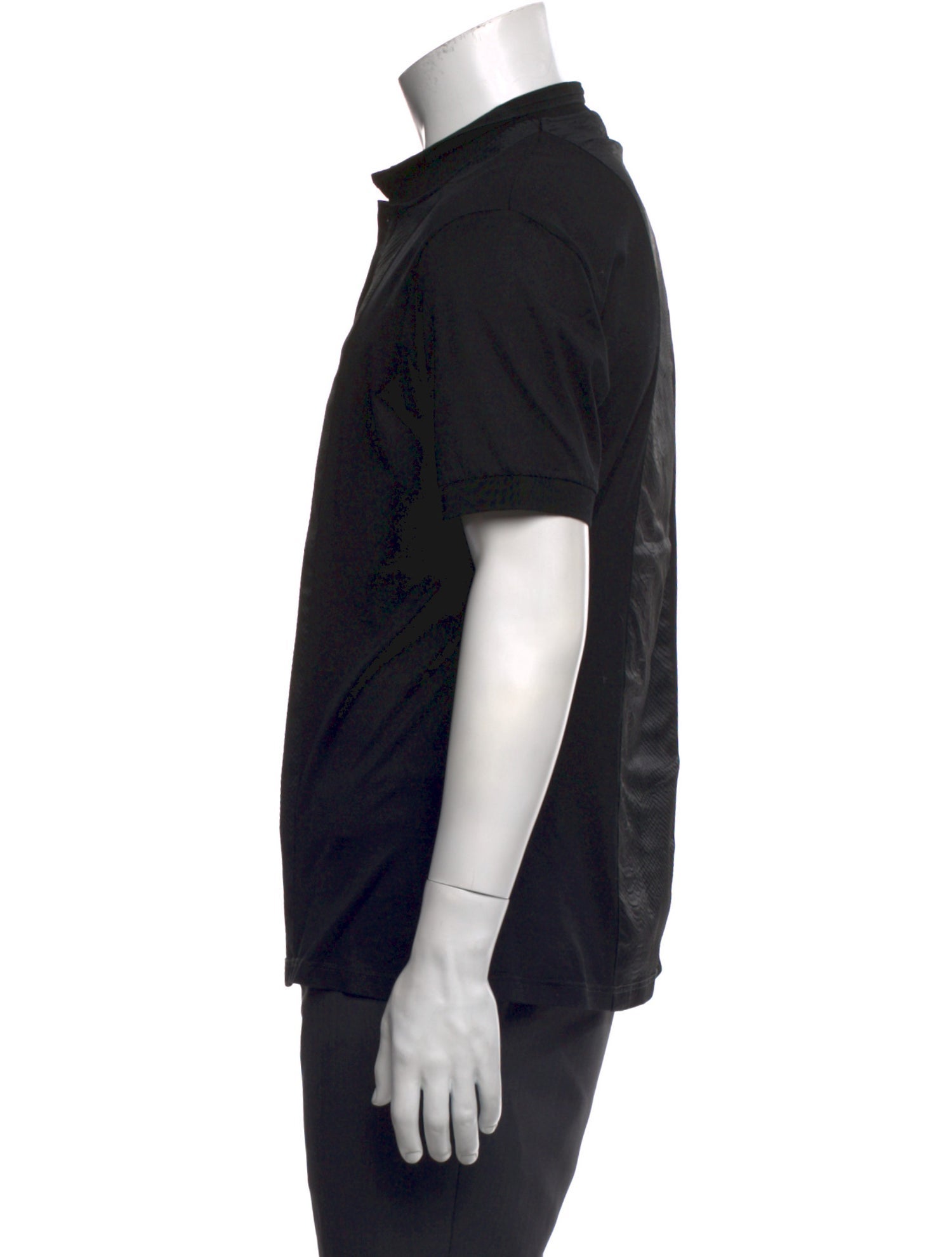 Alexander McQueen Collar Short Sleeve Polo Shirt