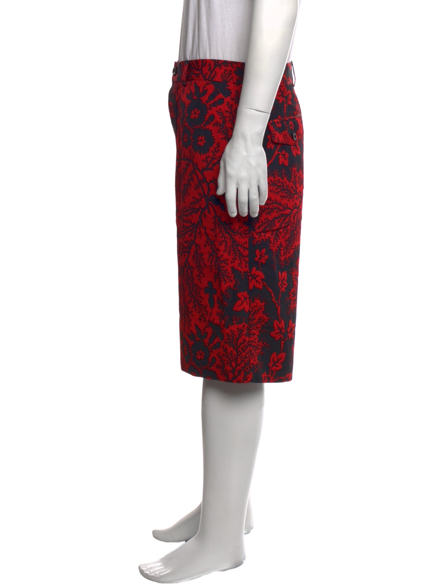 Alexander McQueen Floral Print Jogger Shorts