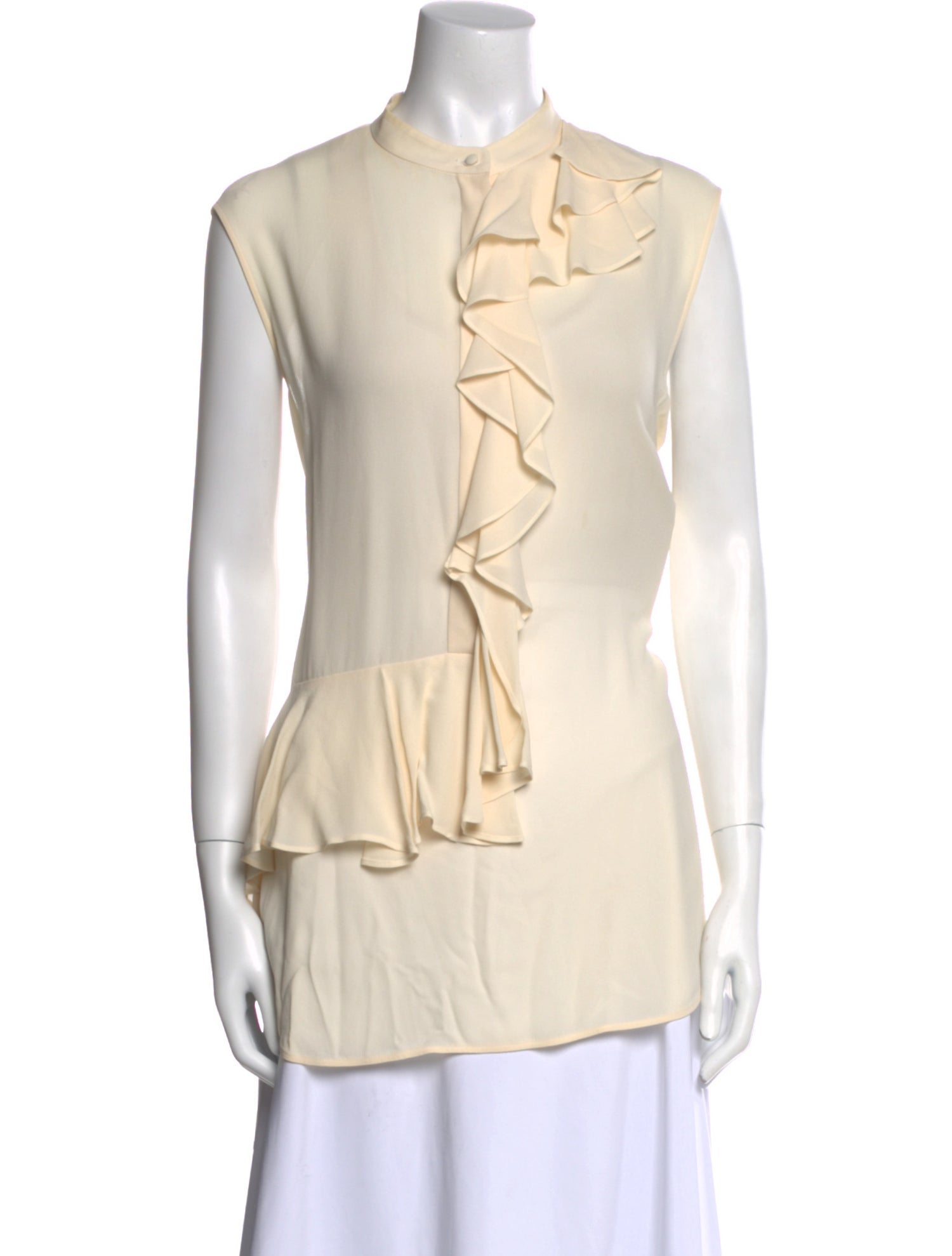 Alexander McQueen Silk Crew Neck Tunic