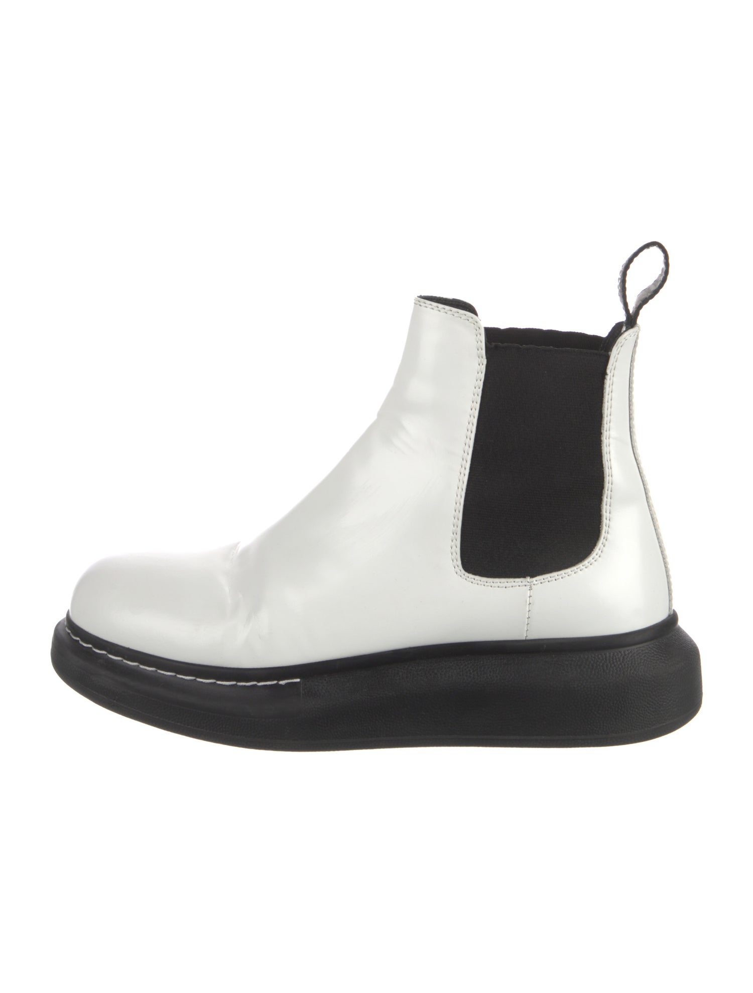 Alexander McQueen Leather Chelsea Boots
