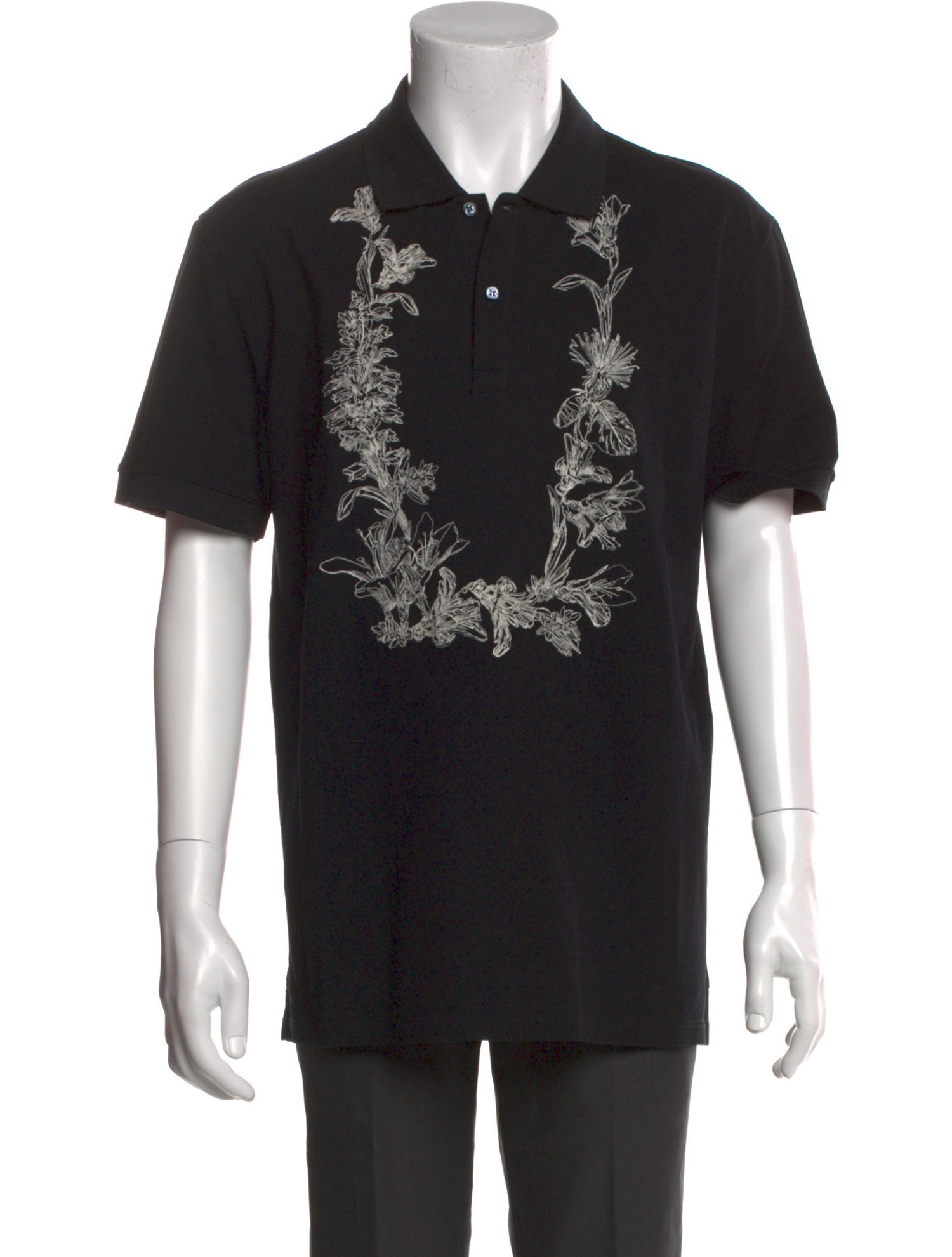 Alexander McQueen Skull Floral Print Shirt