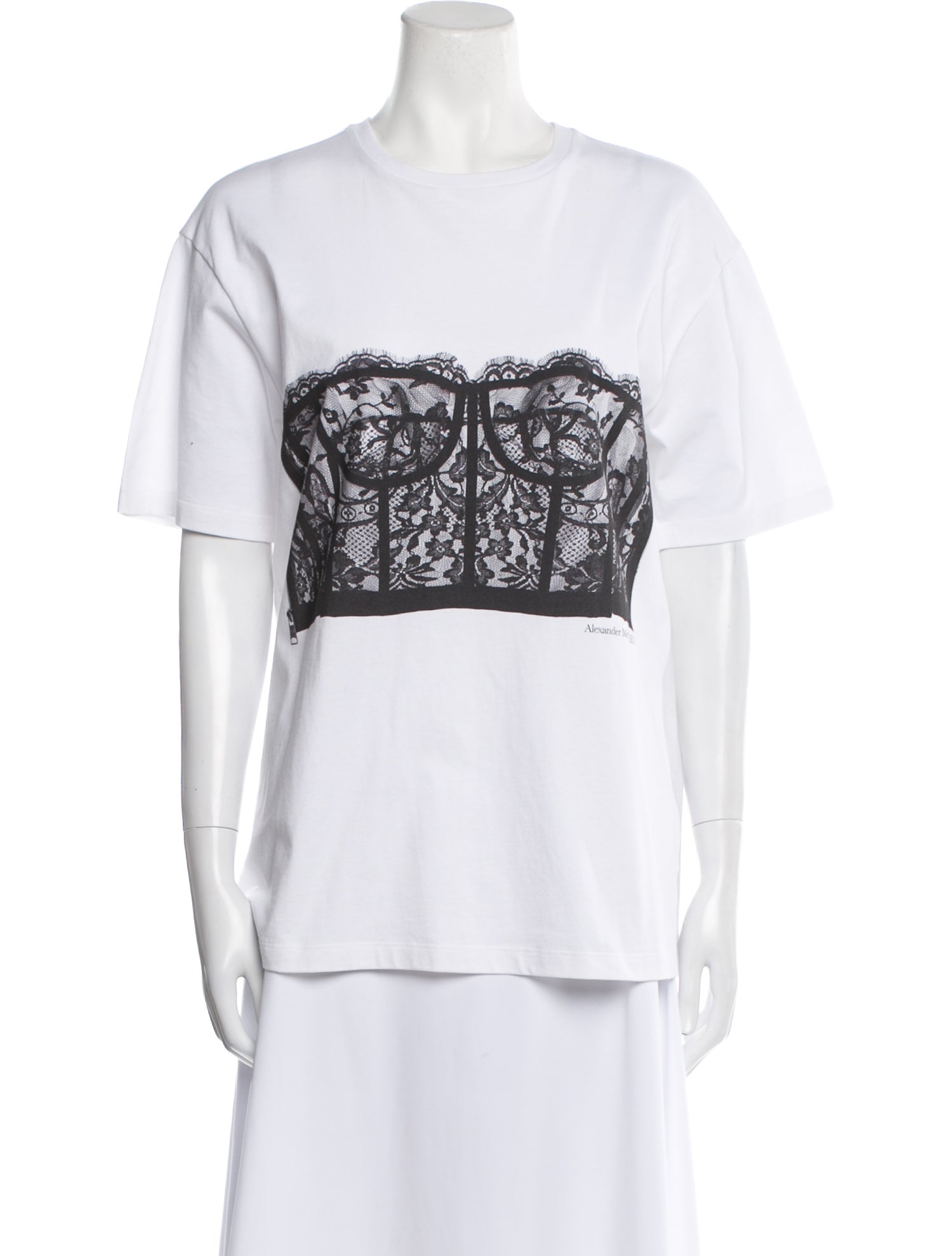 Alexander McQueen Graphic Print Crew Neck T-Shirt