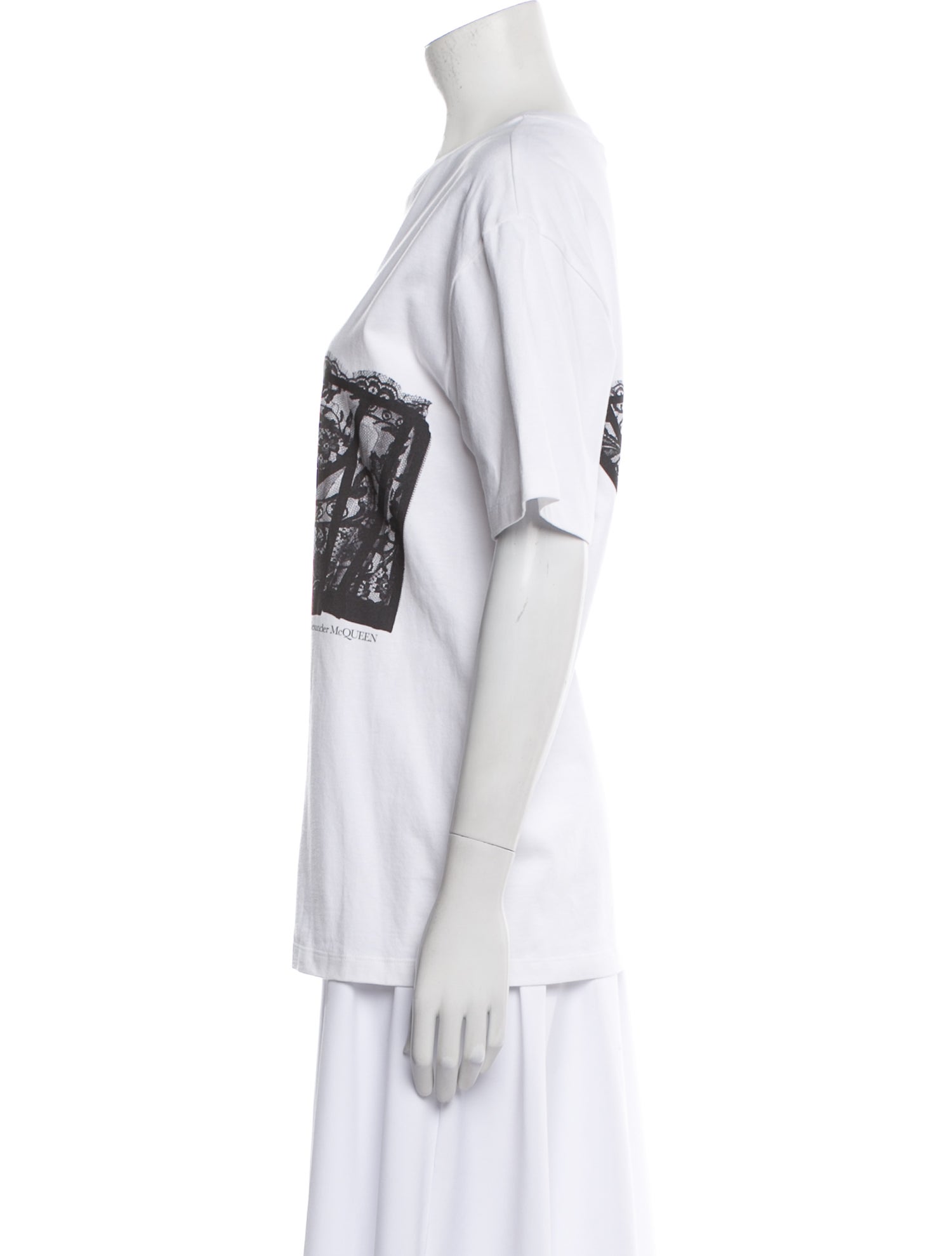 Alexander McQueen Graphic Print Crew Neck T-Shirt