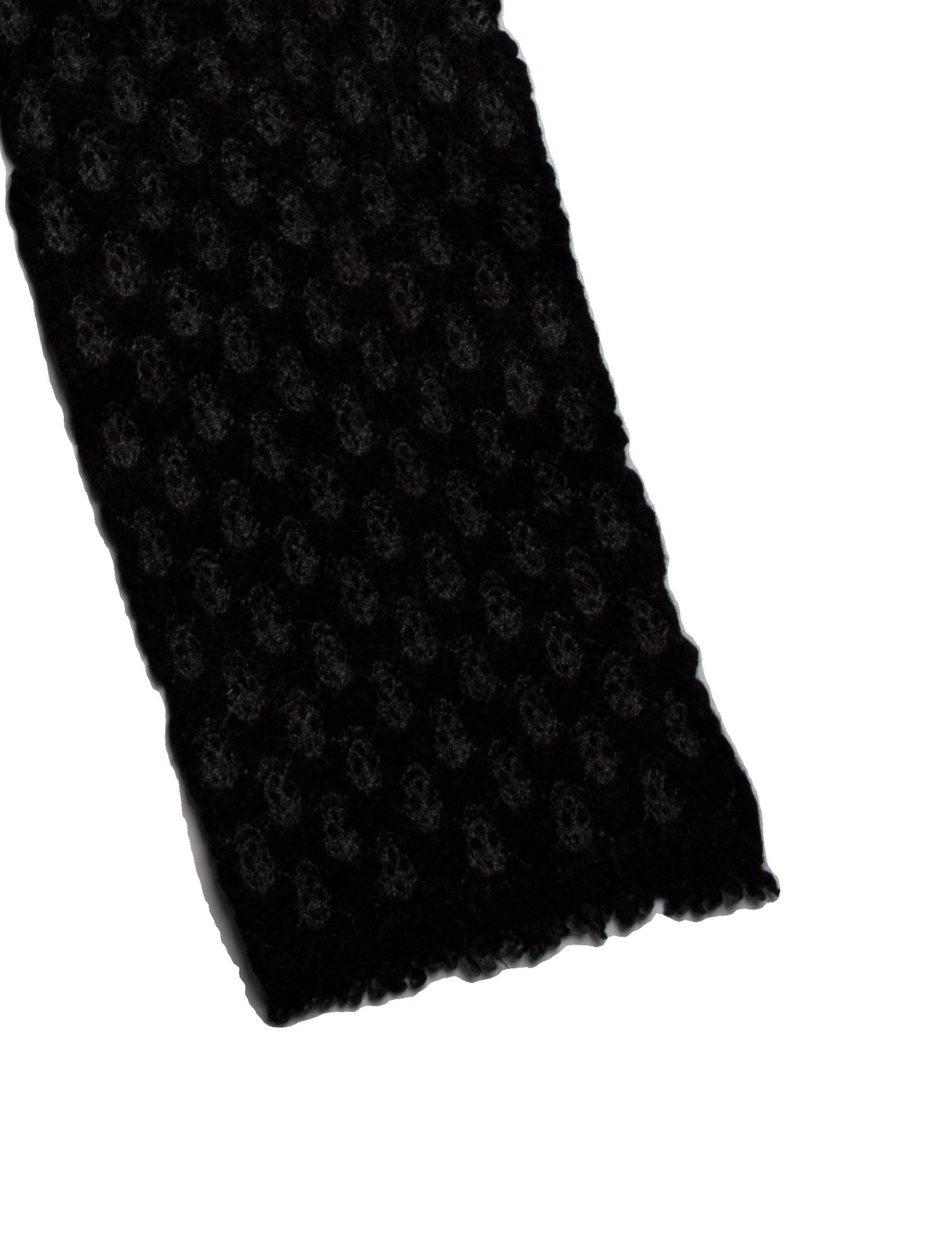 Alexander McQueen Wool Polka Dot Print Scarf